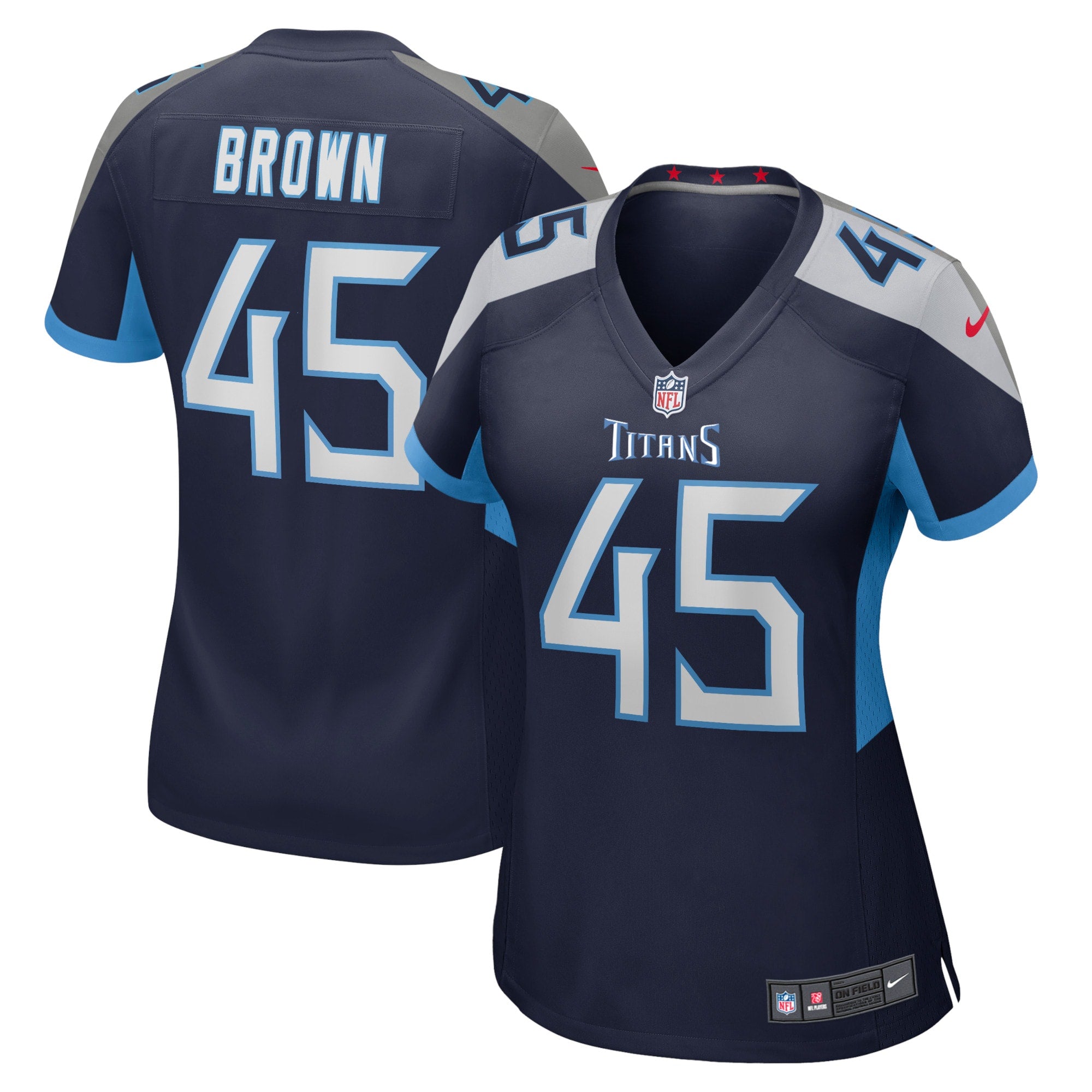 Kyron Brown Tennessee Titans Nike Women s Home Game Player Jersey   Navy
