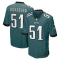 Landon Dickerson Philadelphia Eagles Nike Game Jersey   Midnight Green