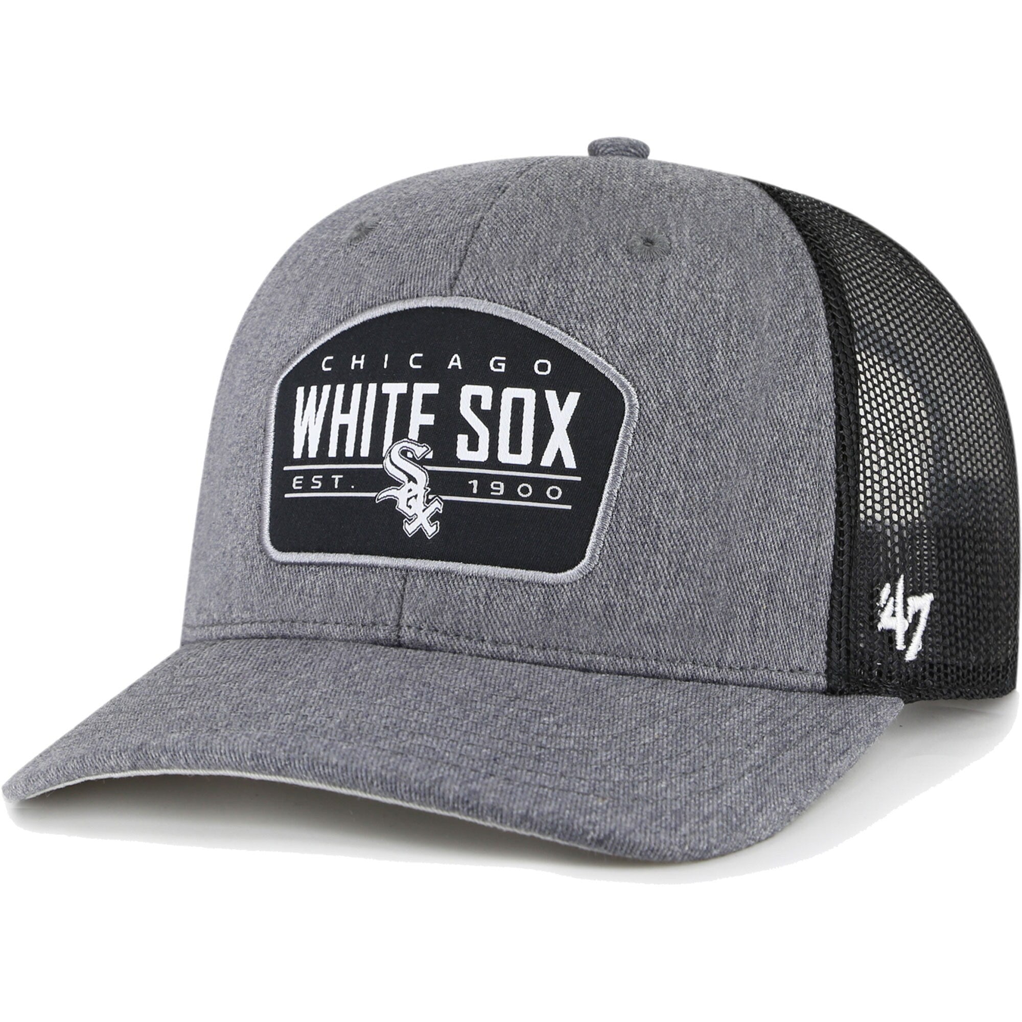 Chicago White Sox '47 Slate Trucker Snapback Hat - Charcoal