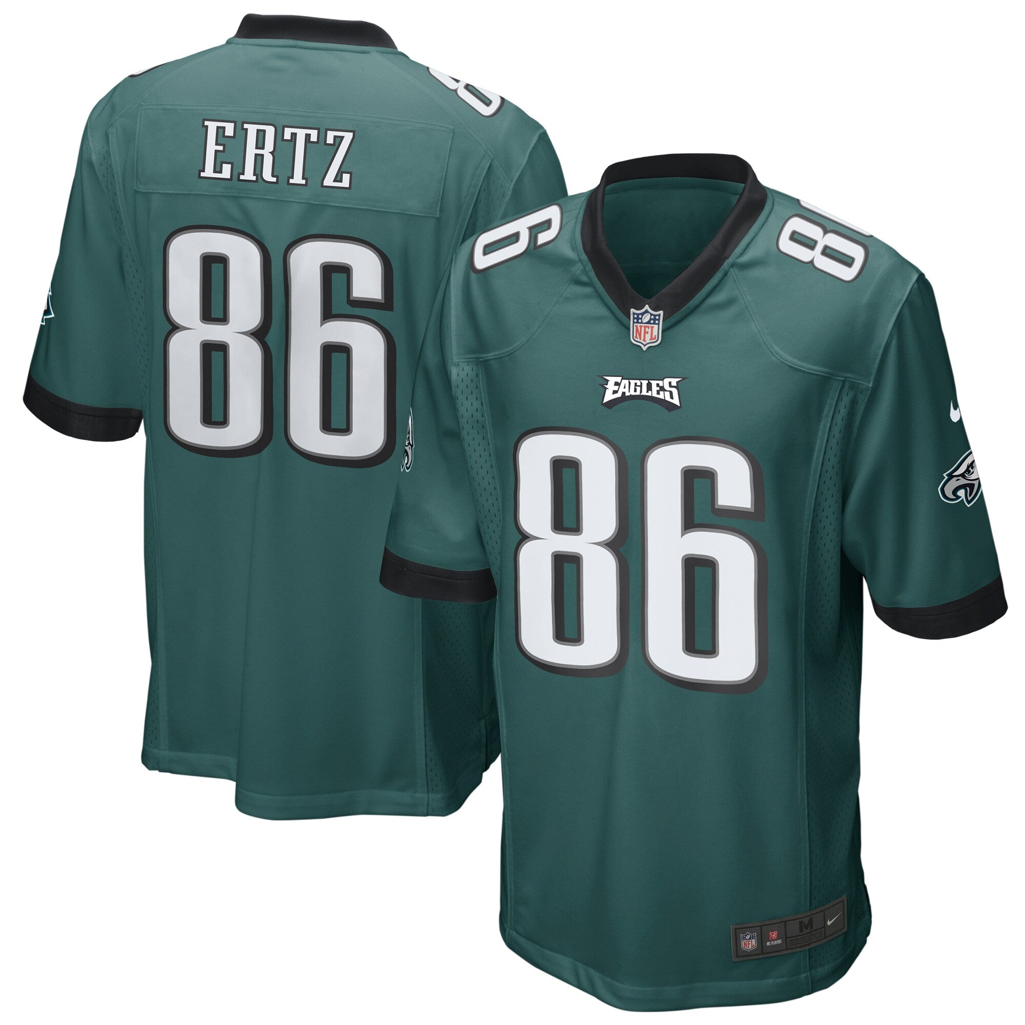 Zach Ertz Philadelphia Eagles Nike Game Jersey   Midnight Green