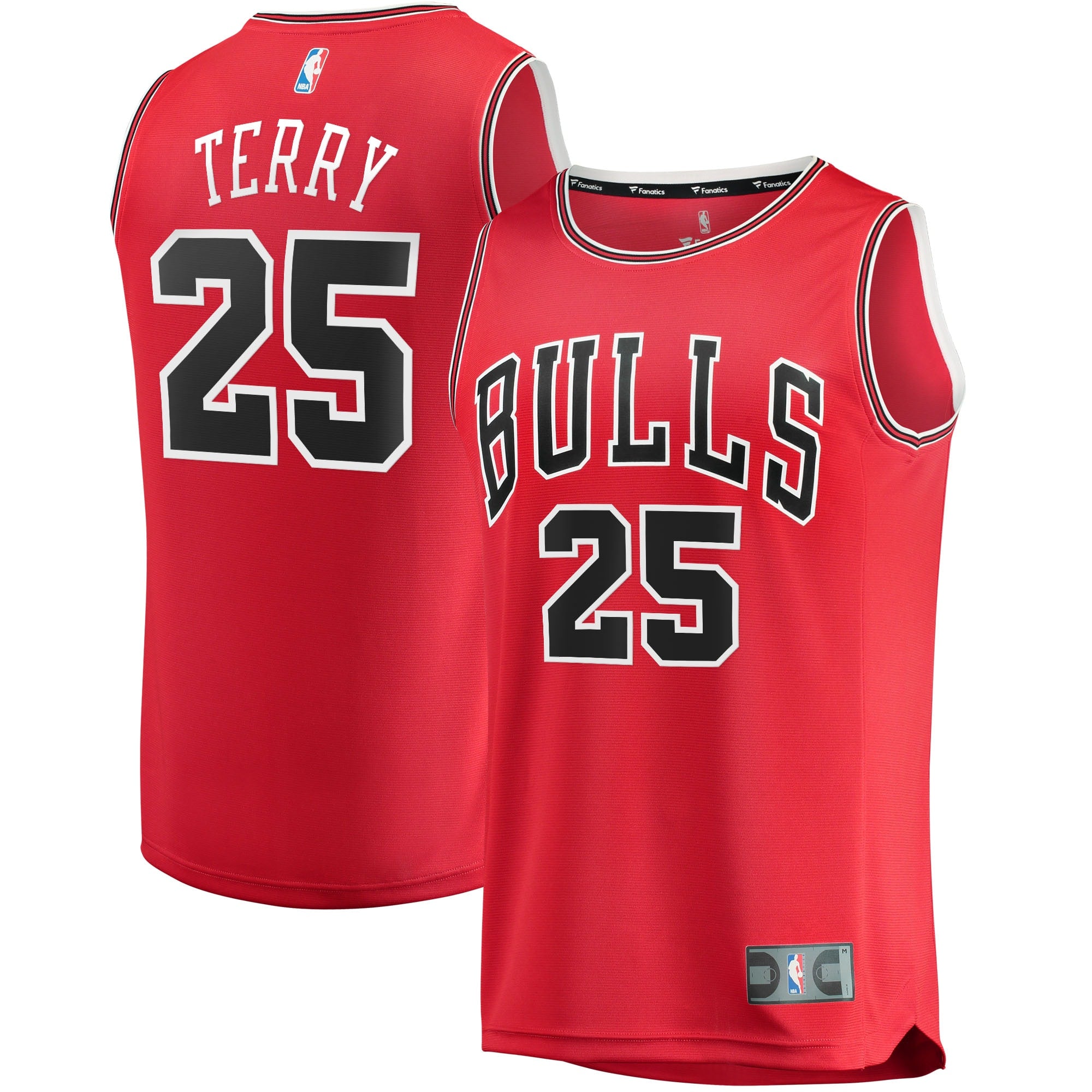 Dalen Terry Chicago Bulls Fanatics Branded 2022 NBA Draft First Round Pick Fast Break Replica Player Jersey - Icon Edition - Red