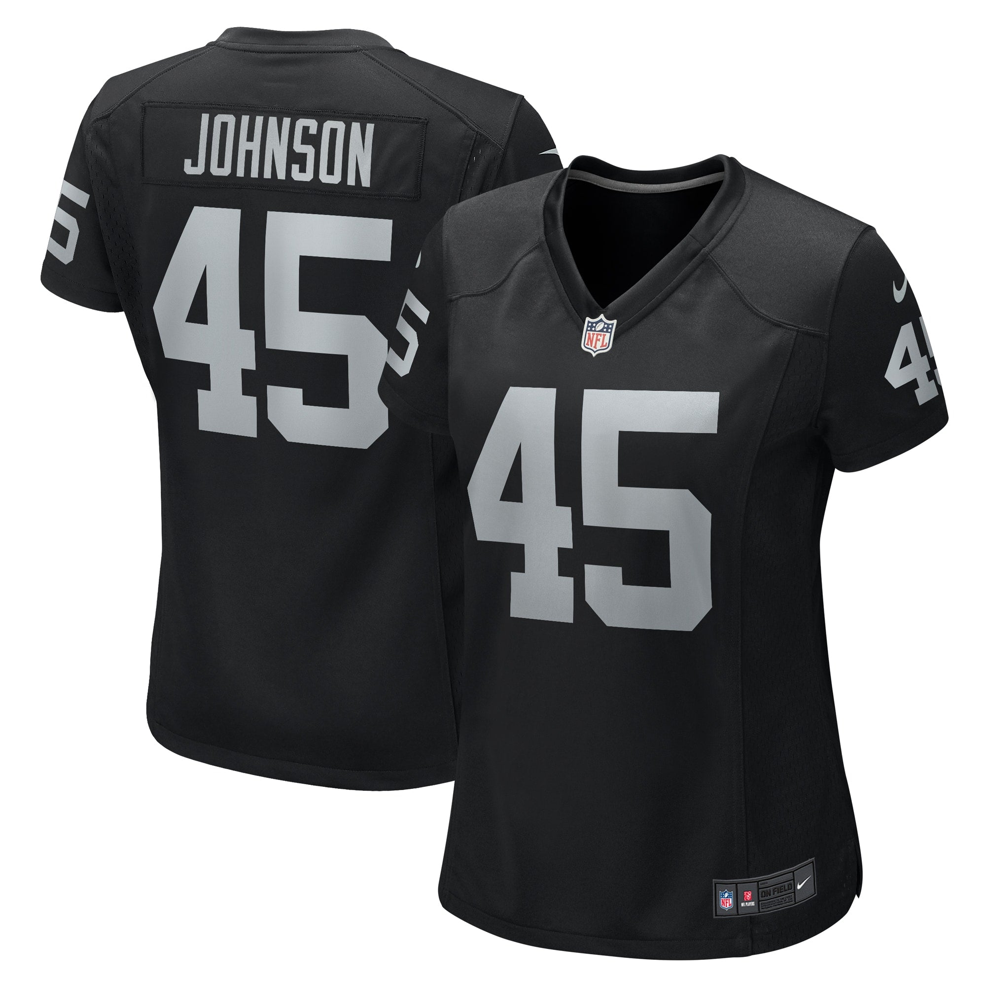 Jaquan Johnson Las Vegas Raiders Nike Women s Game Player Jersey   Black