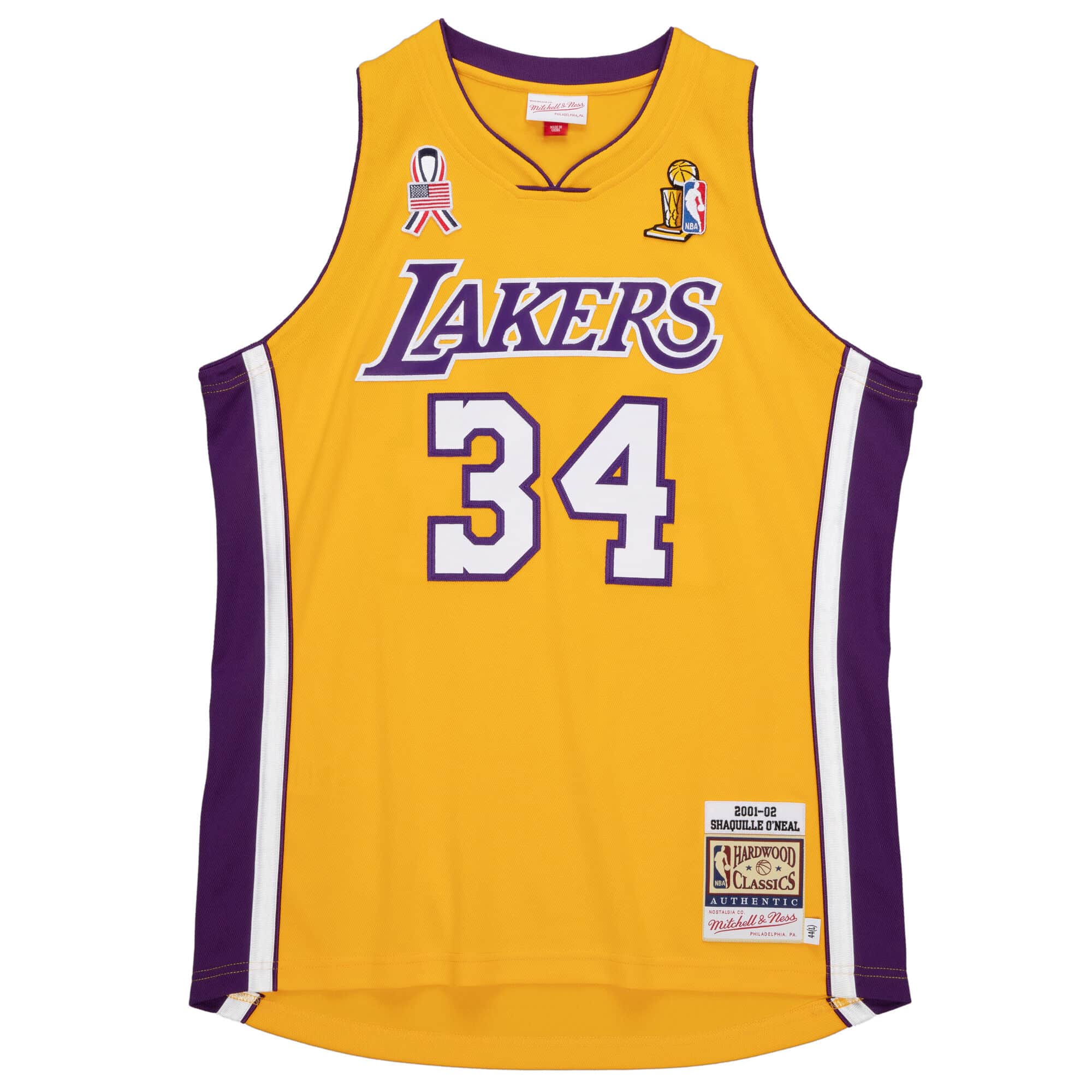 Authentic Shaquille O'Neal Los Angeles Lakers 2001-02 Jersey