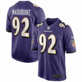 Men s Nike Justin Madubuike Purple Baltimore Ravens Game Player Jersey