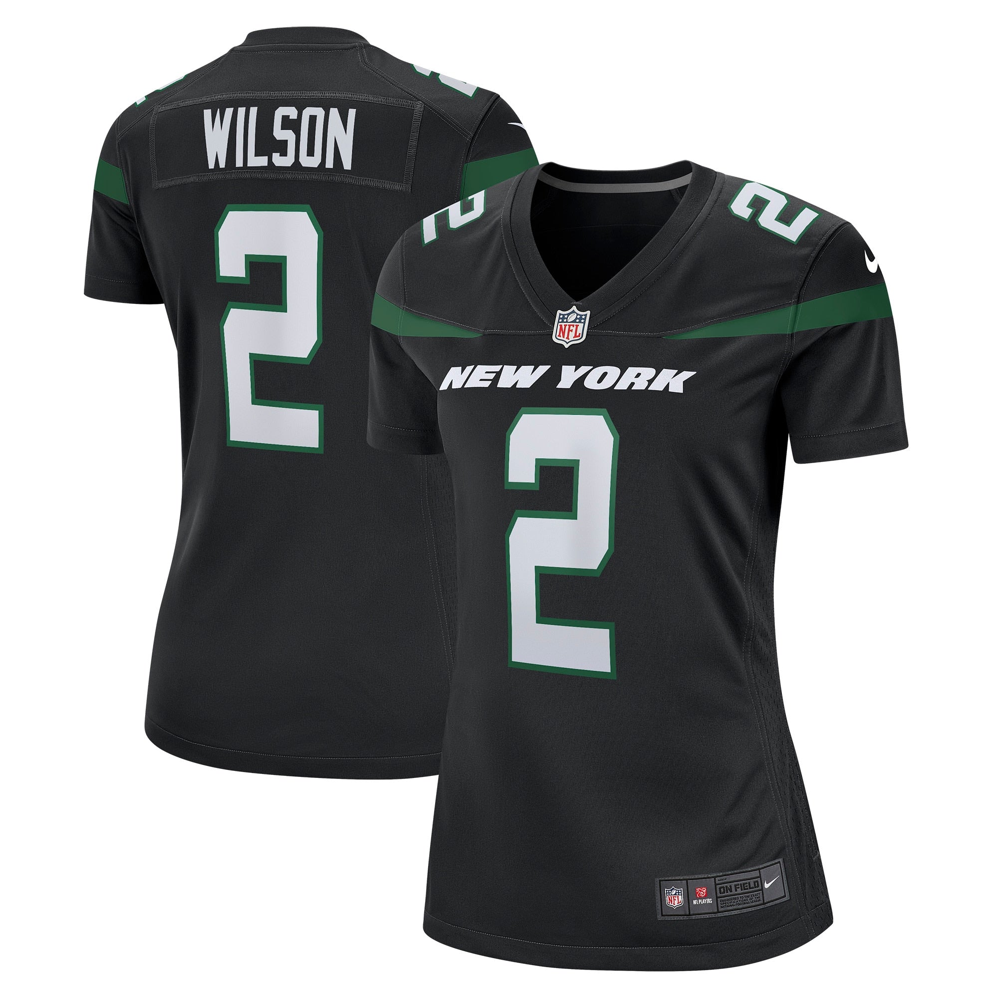 Zach Wilson Nike New York Jets Women s Game Jersey   Stealth Black