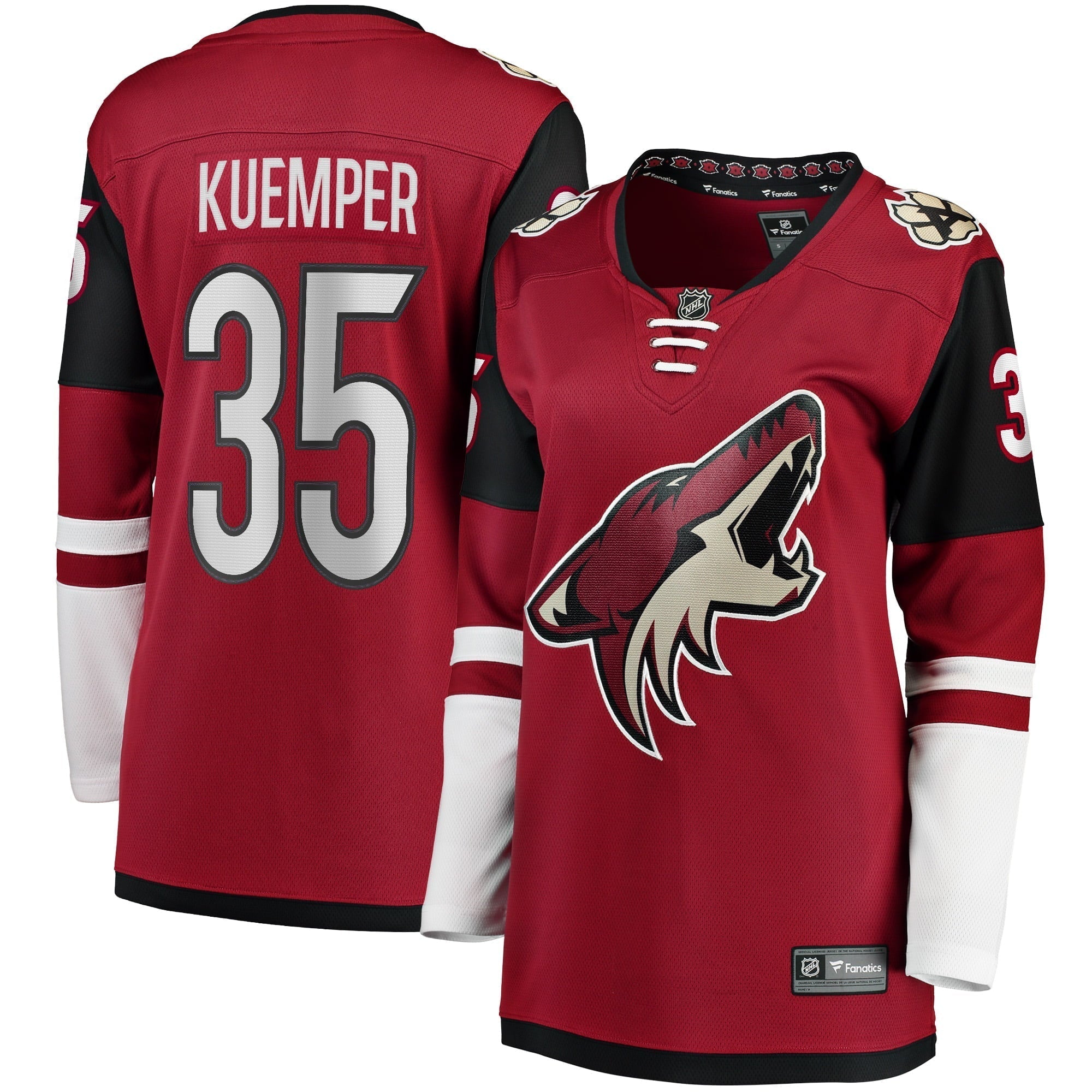 Women's Fanatics Branded Darcy Kuemper Garnet Arizona Coyotes Home Premier Breakaway Player Jersey