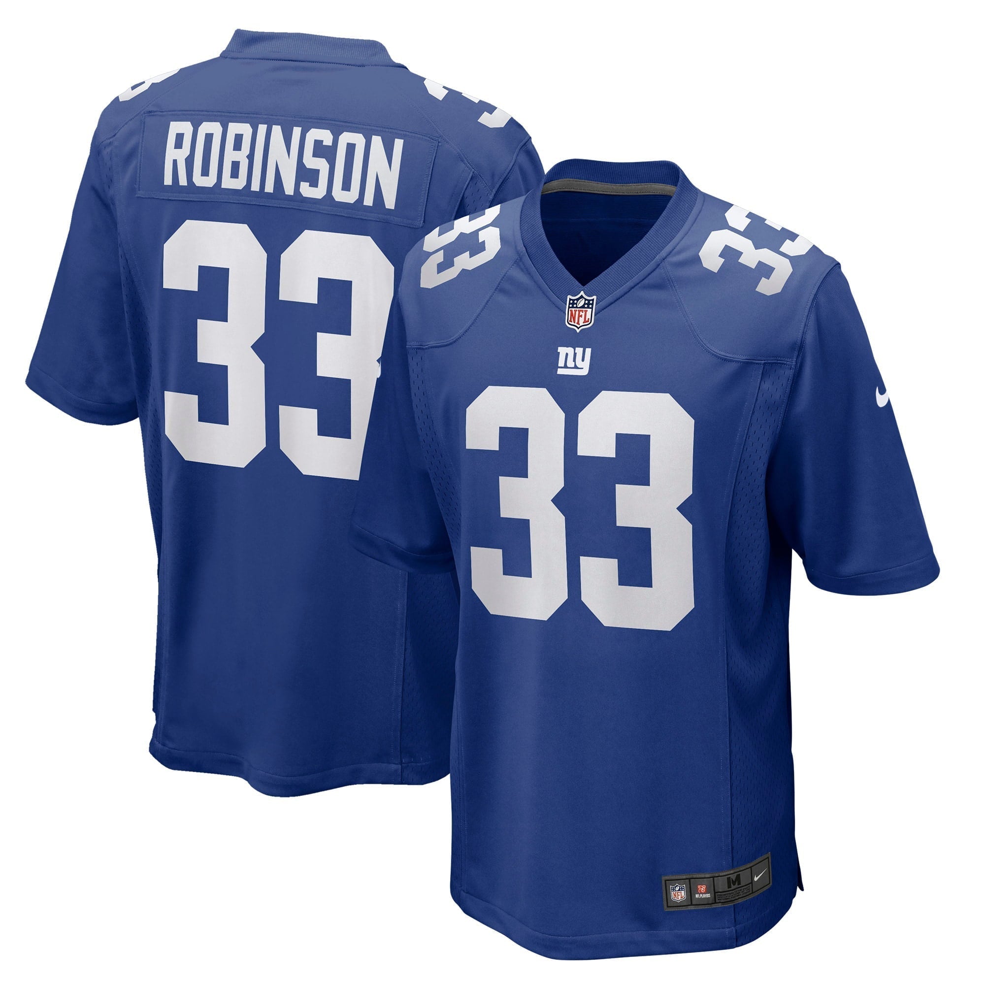 Men s Nike Aaron Robinson Royal New York Giants Game Player Jersey