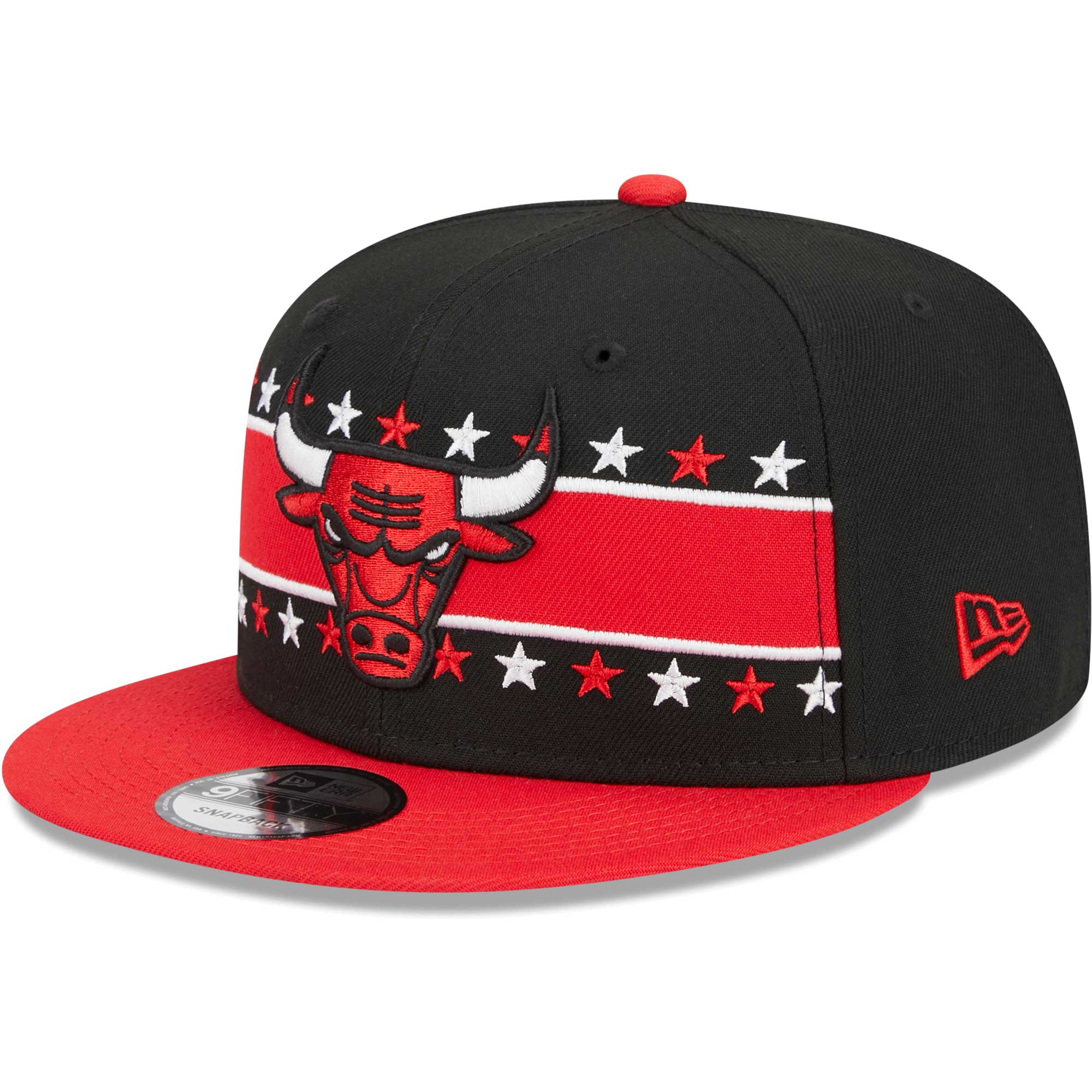 Chicago Bulls New Era Banded Stars 9FIFTY Snapback Hat - Black
