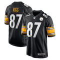 Men s Nike Justin Rigg Black Pittsburgh Steelers Game Player Jersey
