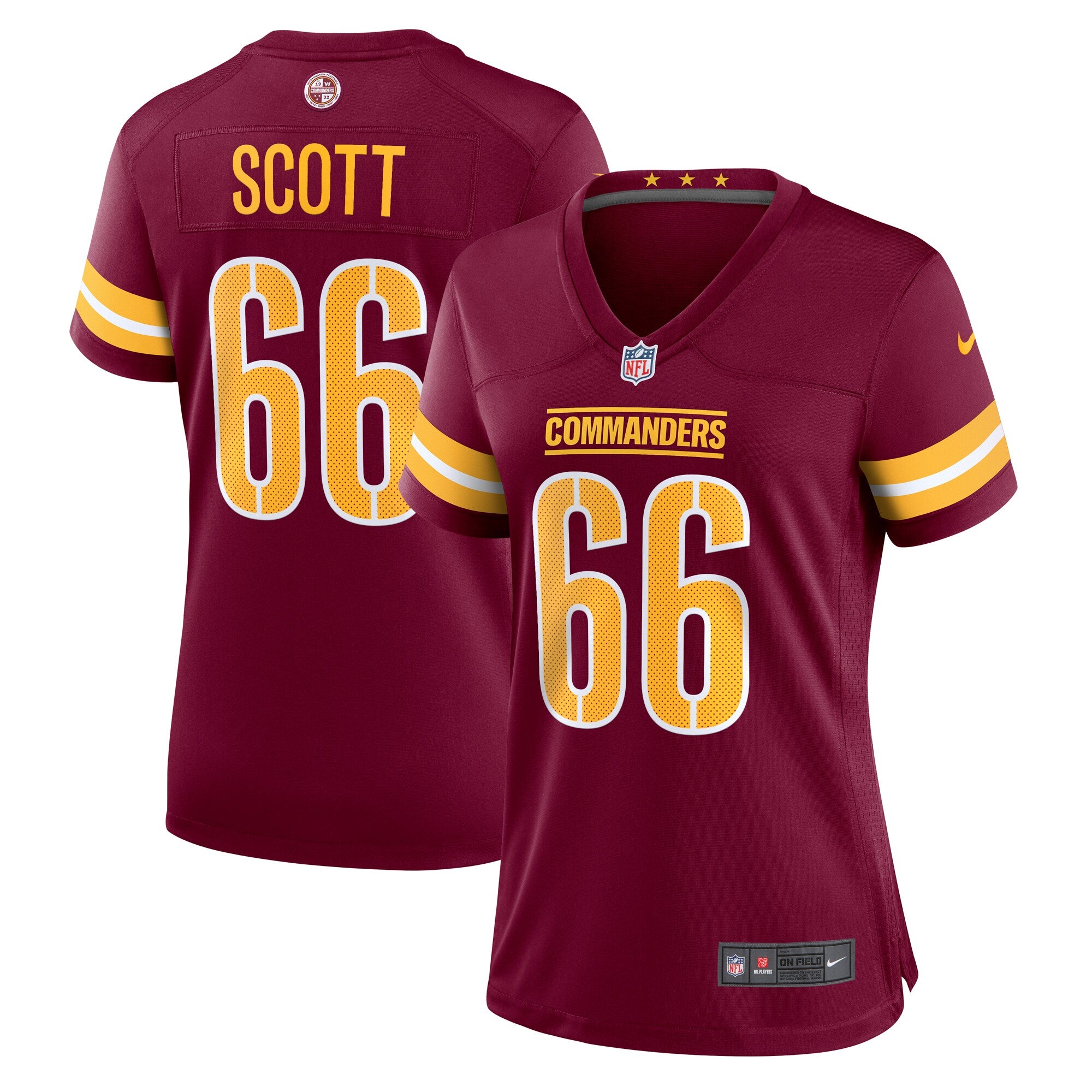 Trenton Scott Washington Commanders Nike Women s Team Game Jersey   Burgundy