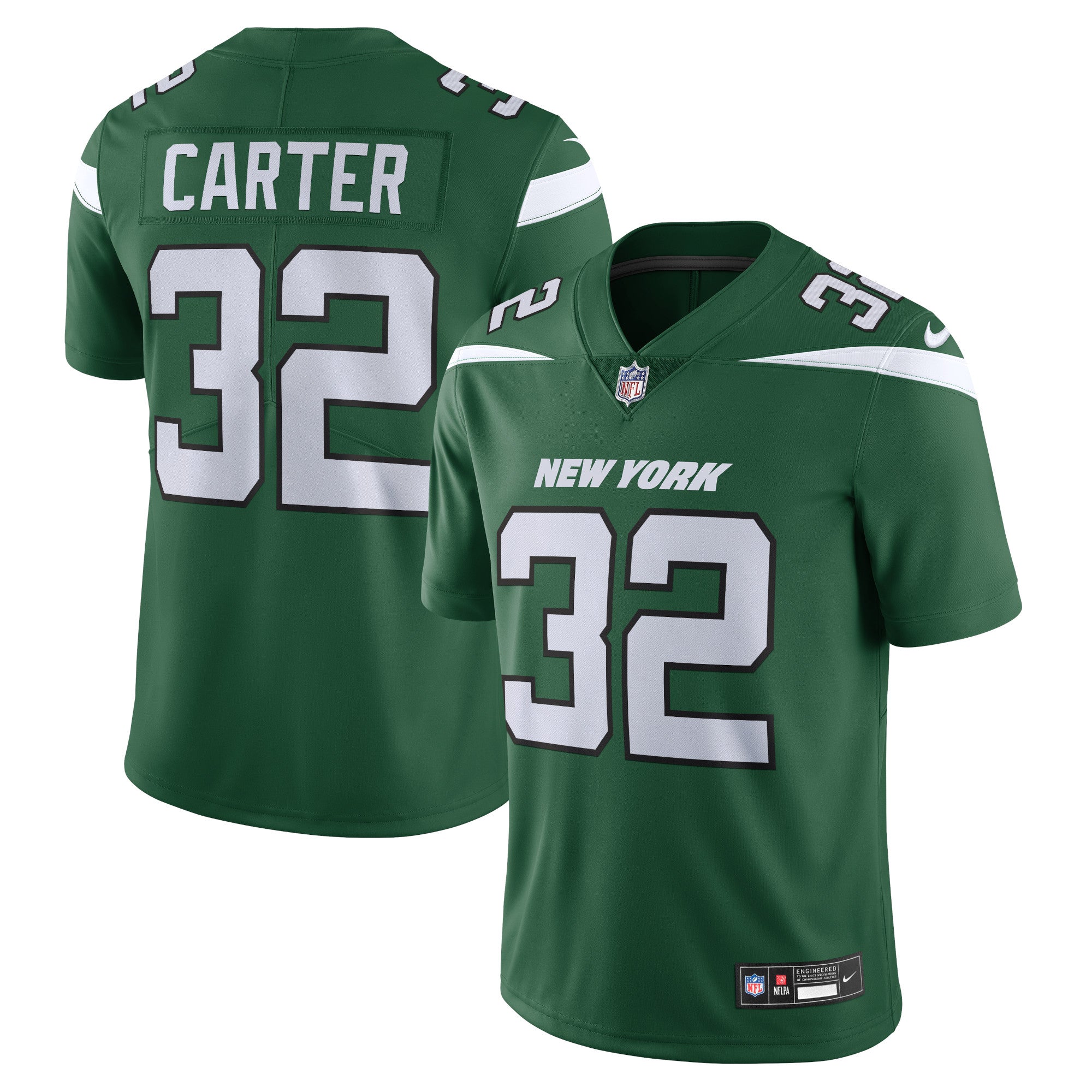 Michael Carter New York Jets Nike Vapor F.U.S.E. Limited Jersey   Green
