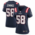 Women s Nike Anfernee Jennings Navy New England Patriots Team Game Jersey