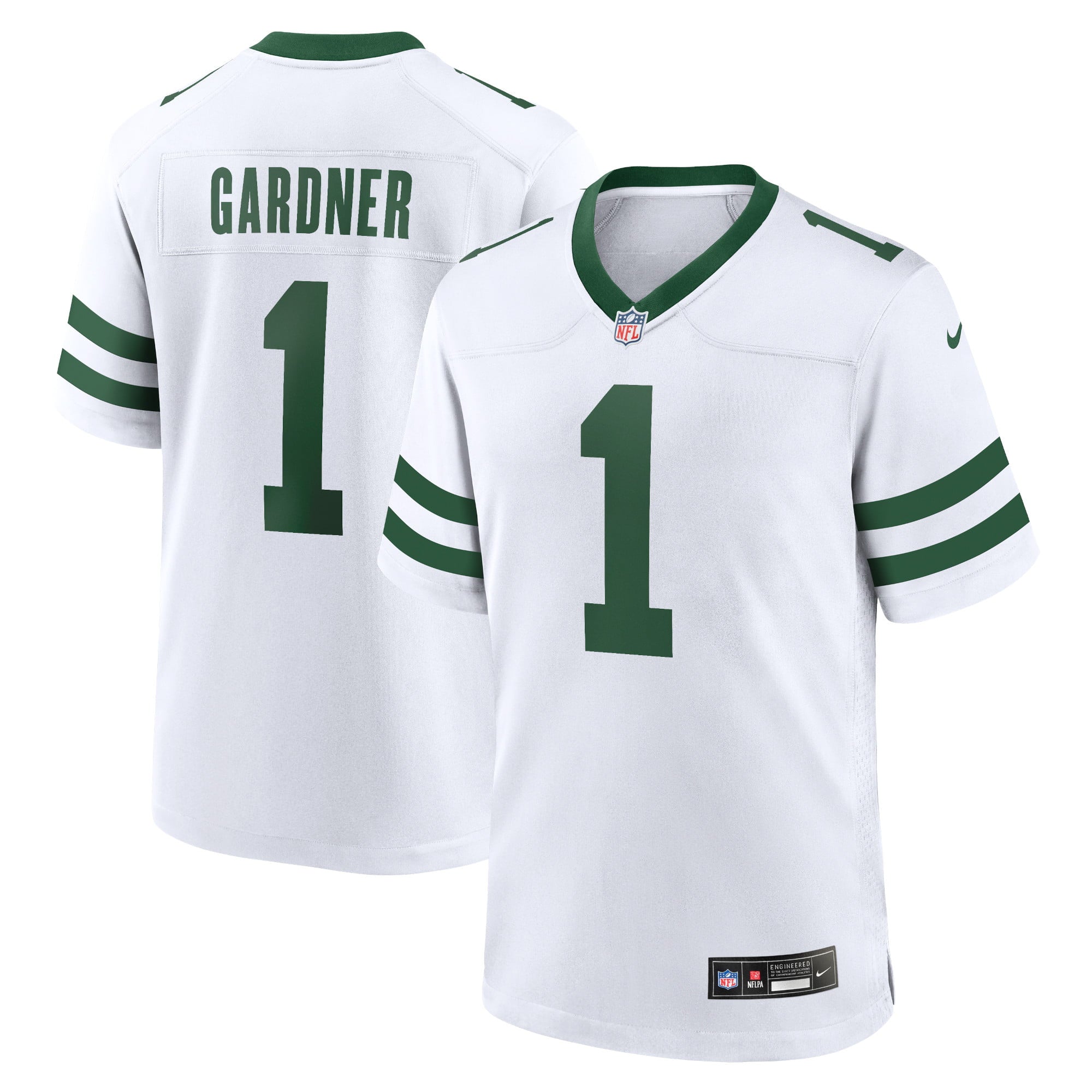 Men s Nike Ahmad Sauce Gardner White New York Jets Legacy Player Game Jersey