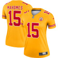 Women s Kansas City Chiefs Patrick Mahomes Inverted Legend Jersey Gold