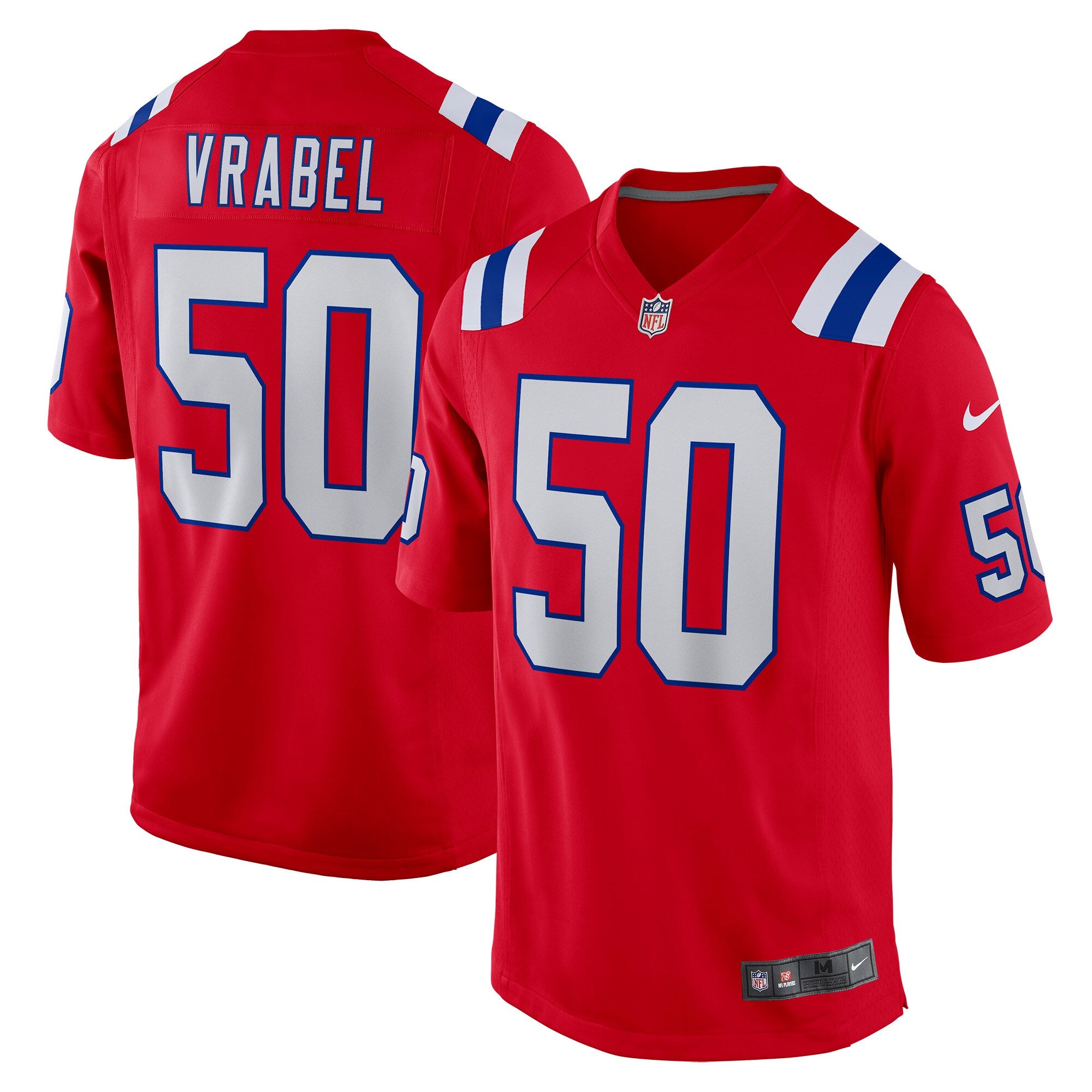 Mike Vrabel New England Patriots Nike Retired Player Alternate Game Jersey   Red