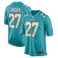 Men s Nike Keion Crossen Aqua Miami Dolphins Game Player Jersey