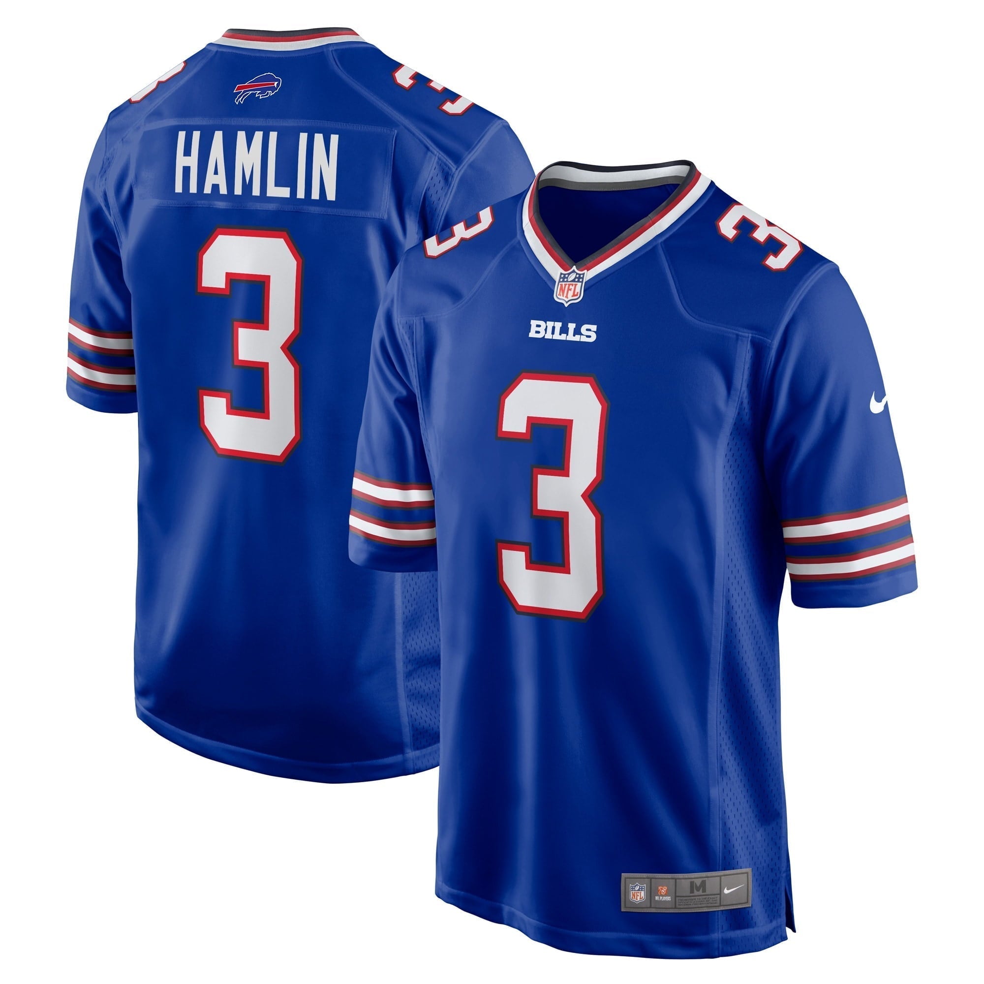 Men s Nike Damar Hamlin Royal Buffalo Bills Home Game Player Jersey