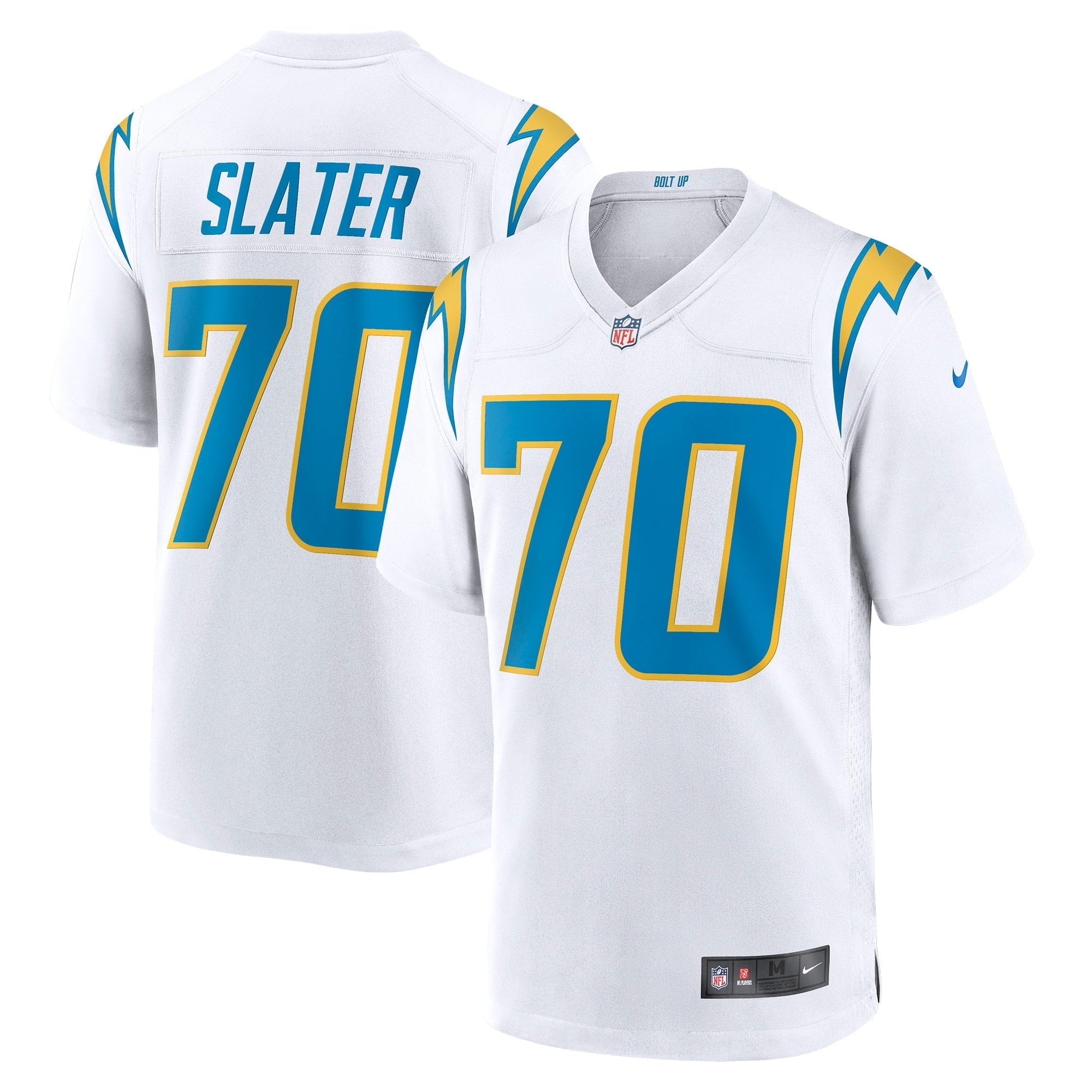 Men s Nike Rashawn Slater White Los Angeles Chargers Game Jersey