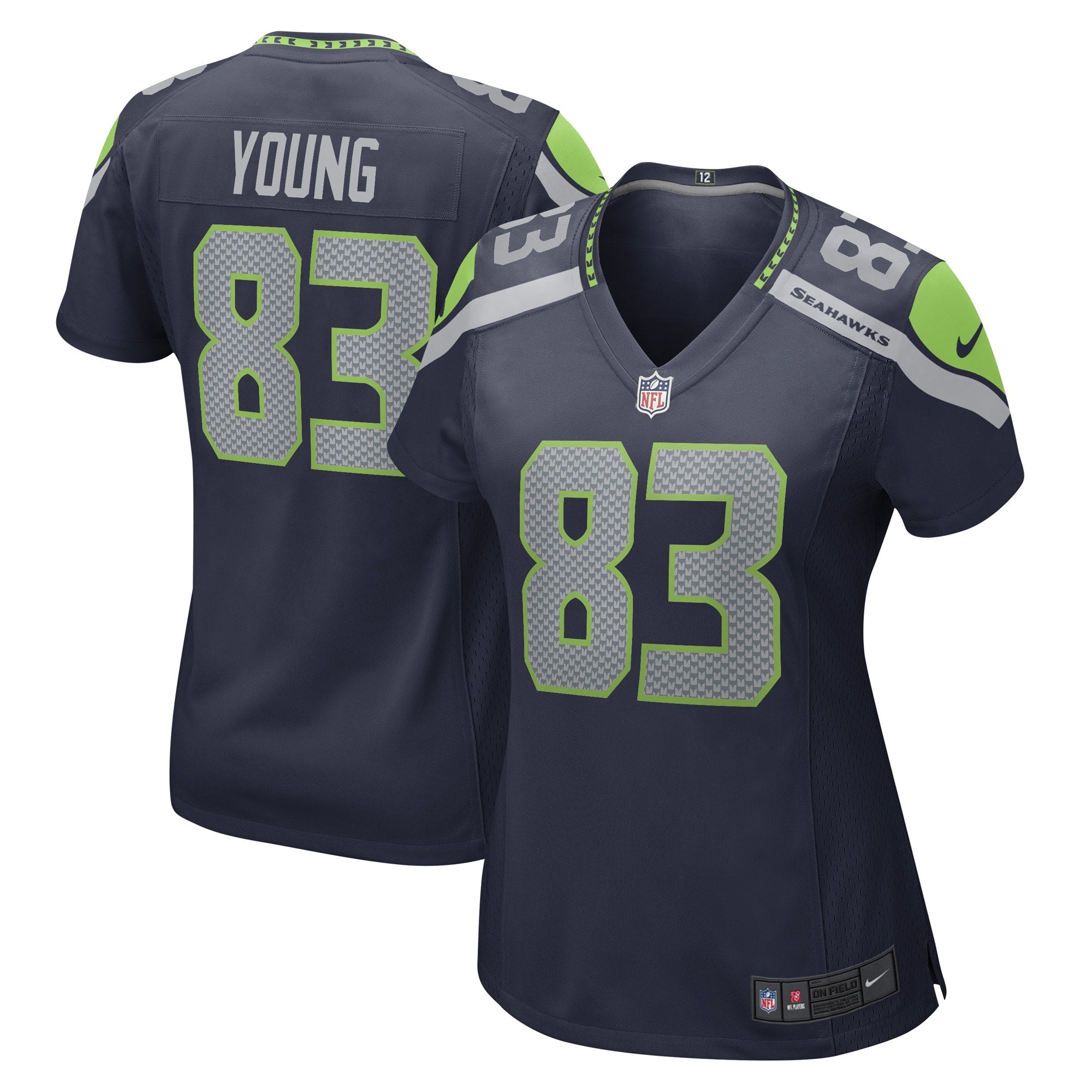 Dareke Young Seattle Seahawks Nike Women s Game Player Jersey College Navy