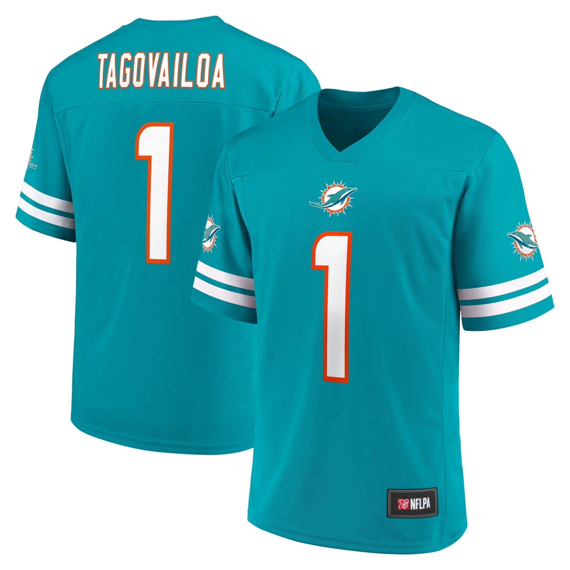 Men s Fanatics Branded Tua Tagovailoa Aqua Miami Dolphins Replica Player Jersey