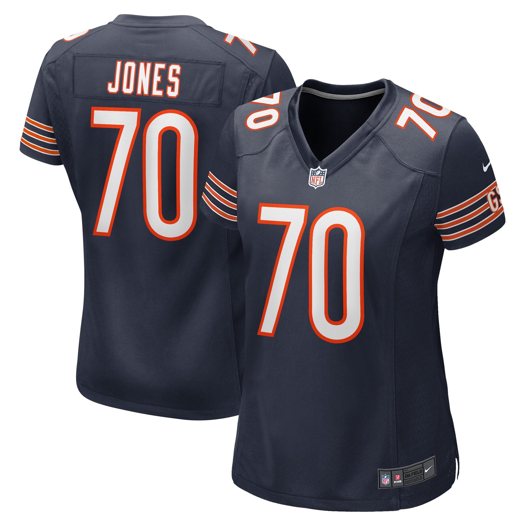 Braxton Jones Chicago Bears Nike Women s Game Player Jersey   Navy