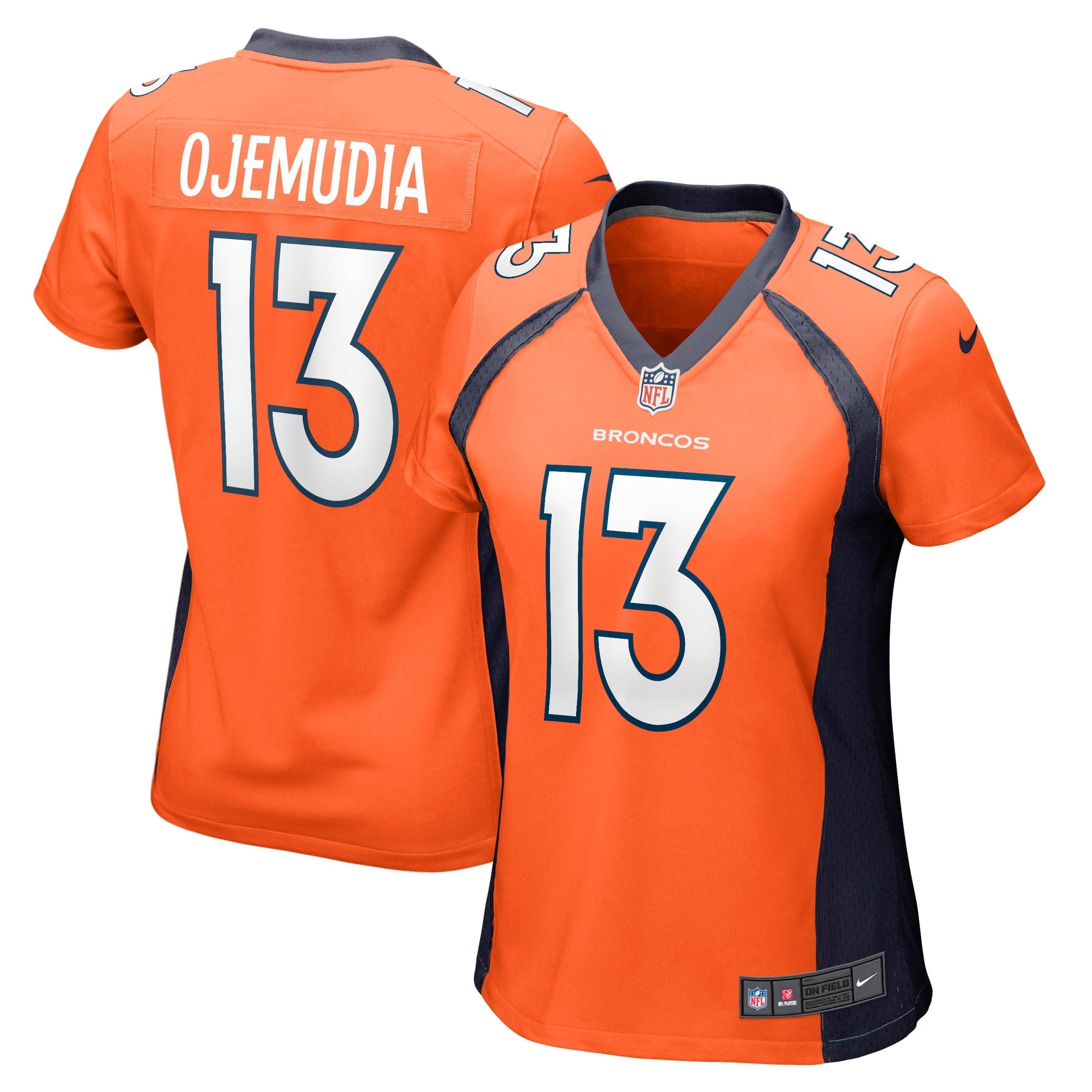 Women s Nike Michael Ojemudia Orange Denver Broncos Game Jersey