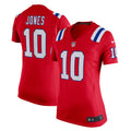 Mac Jones New England Patriots Nike Women s Game Alternate Jersey   Red