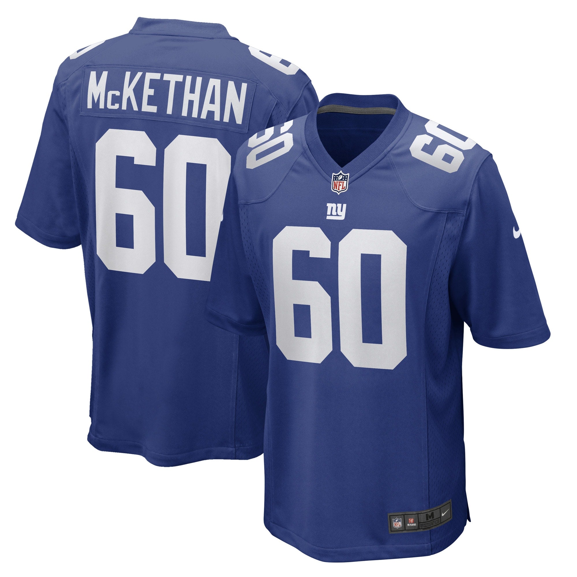 Marcus McKethan New York Giants Nike Game Player Jersey Royal