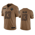 Men s Los Angeles Chargers Keenan Allen 2023 Brown Salute To Service Limited Stitched Jersey