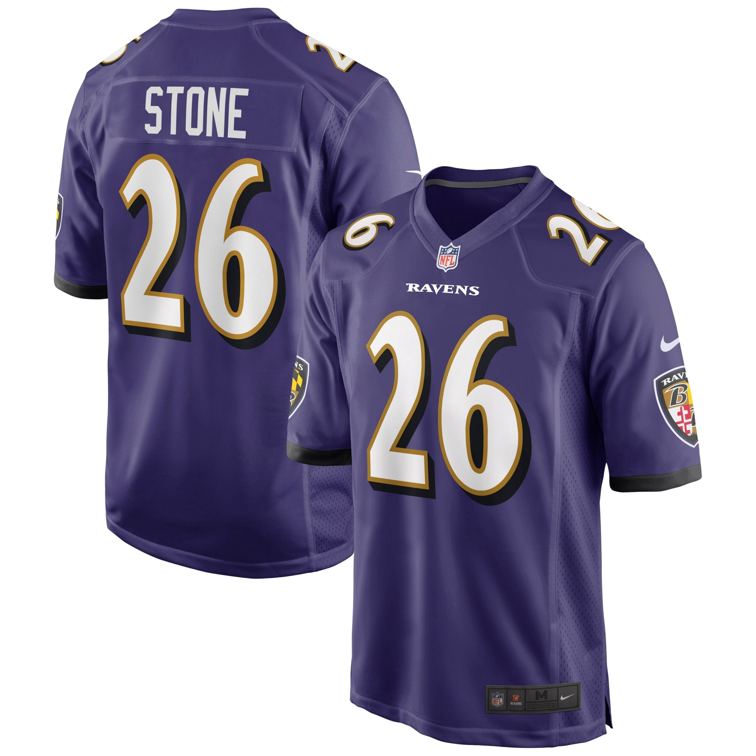 Geno Stone Baltimore Ravens Nike Game Jersey   Purple