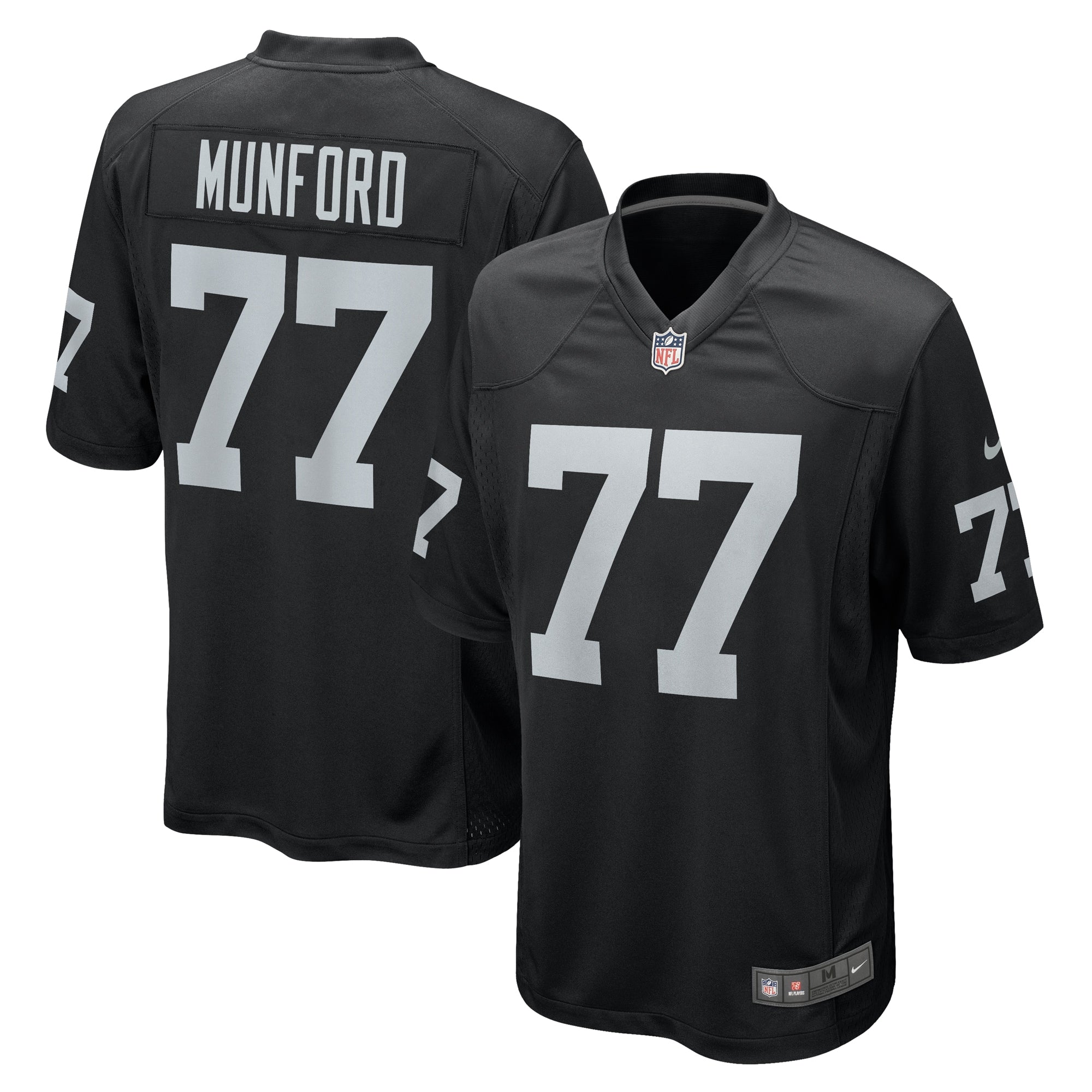 Thayer Munford Jr. Las Vegas Raiders Nike Team Game Jersey    Black