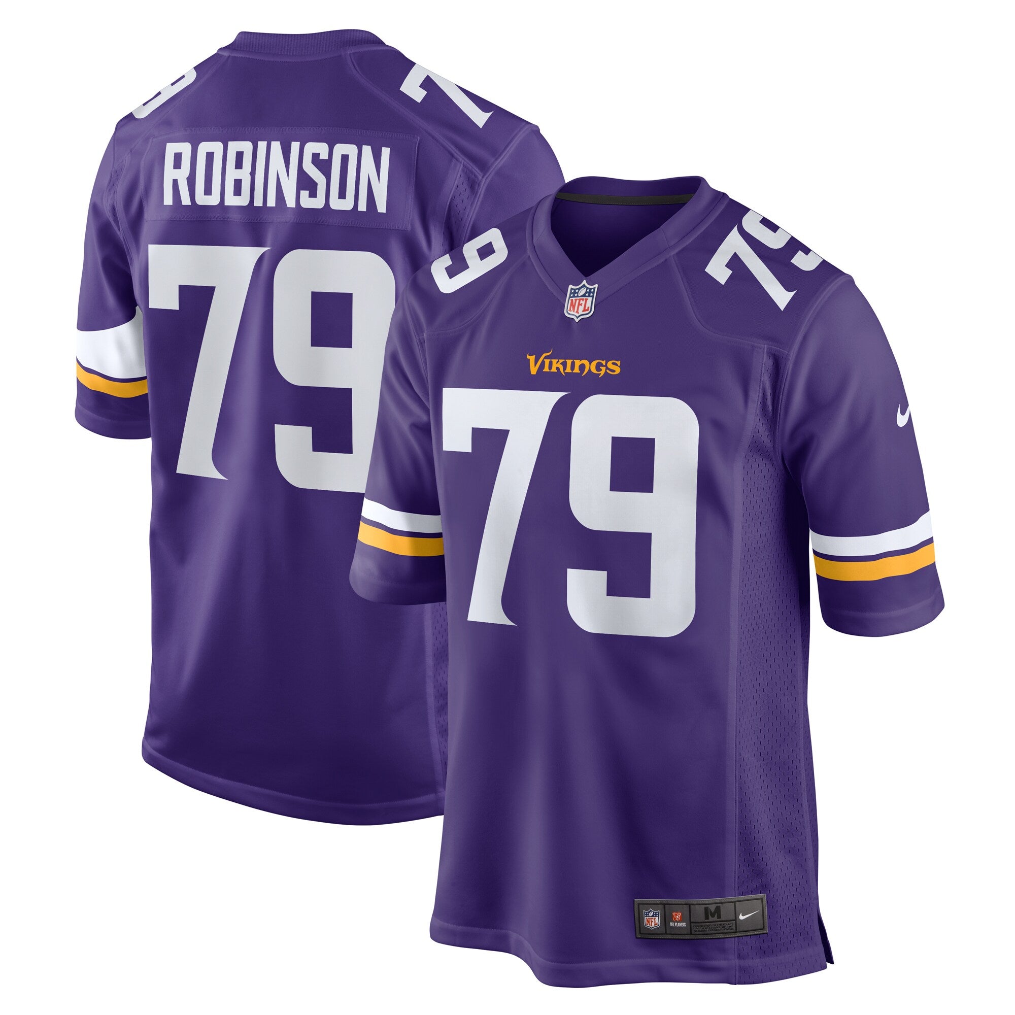 Tyrese Robinson Minnesota Vikings Nike Team Game Jersey    Purple