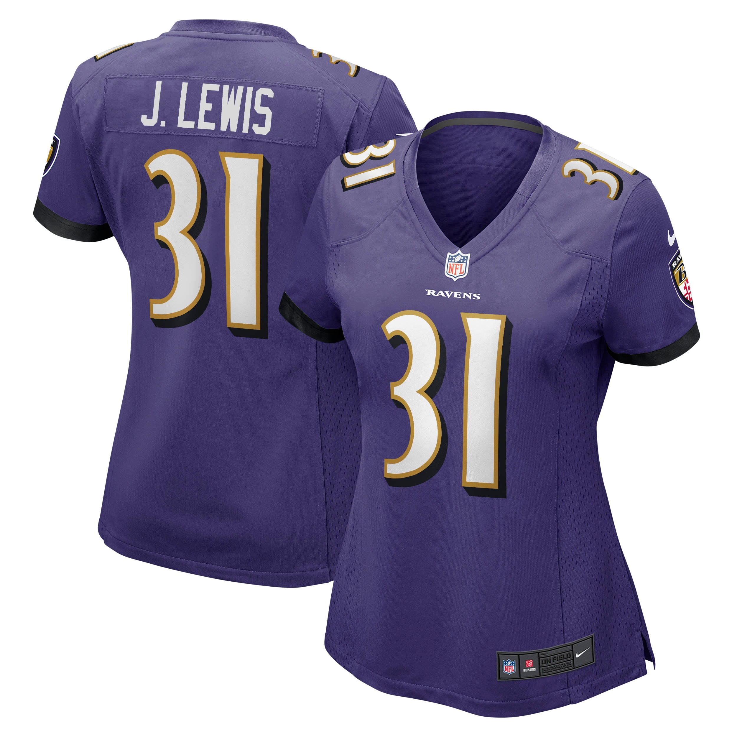 Jamal Lewis Baltimore Ravens Nike Women s Game Retired Player Jersey   Purple