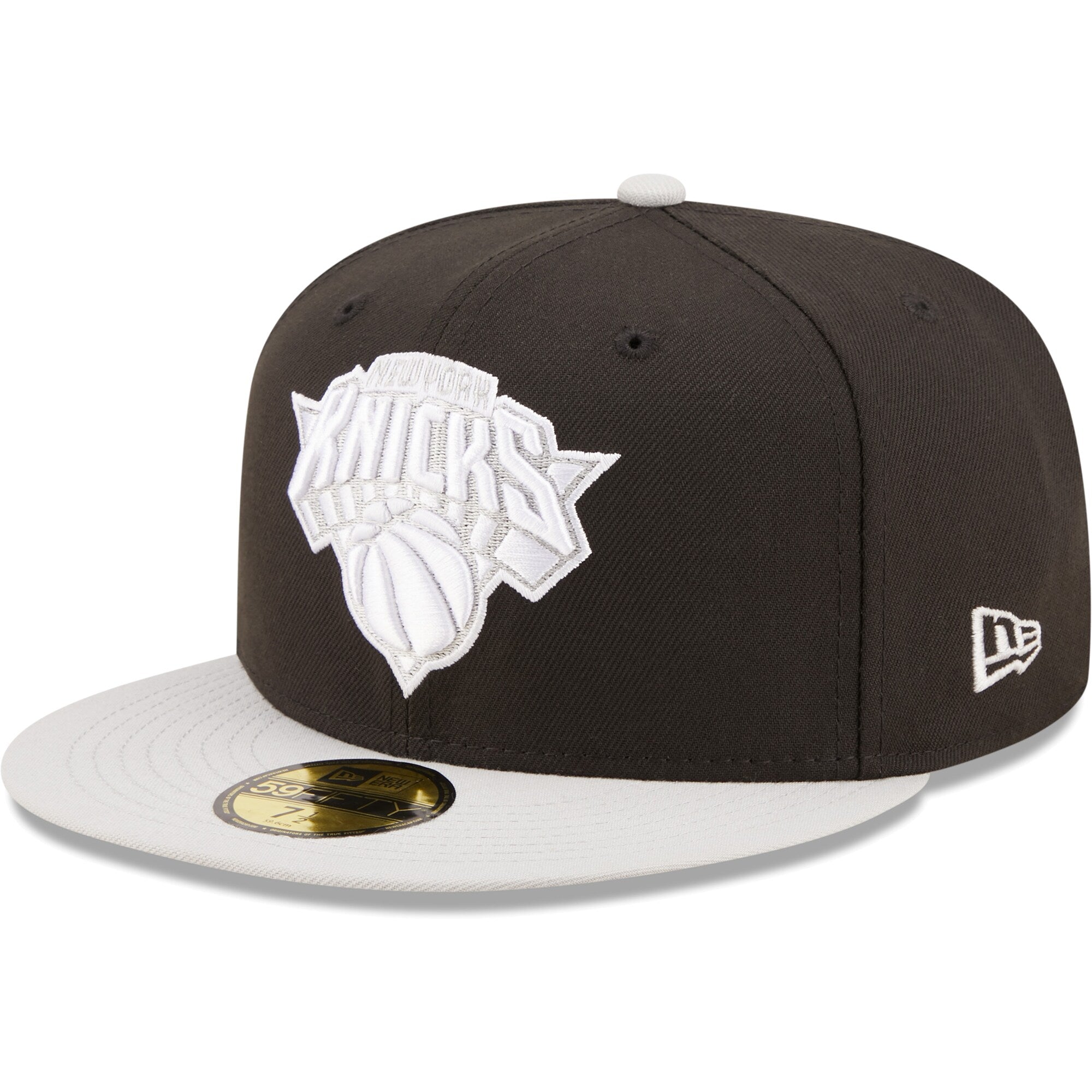 New York Knicks New Era Two-Tone Color Pack 59FIFTY Fitted Hat - Black/Gray