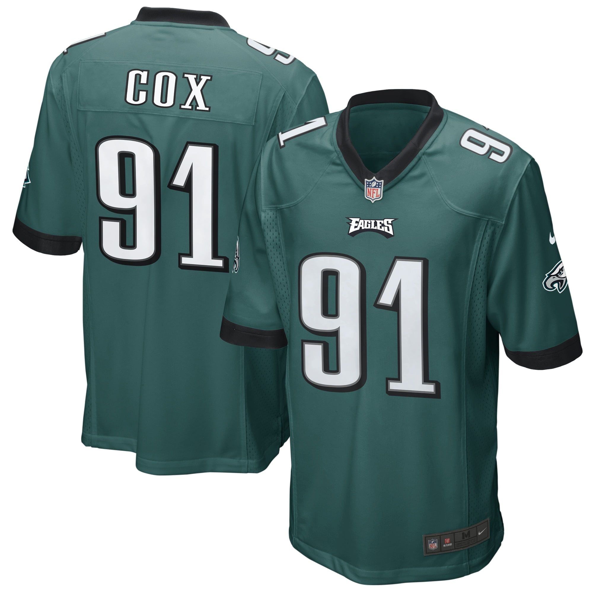 Men s Nike Fletcher Cox Midnight Green Philadelphia Eagles Game Jersey
