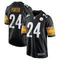 Joey Porter Jr. Pittsburgh Steelers Nike 2023 NFL Draft Pick Game Jersey   Black