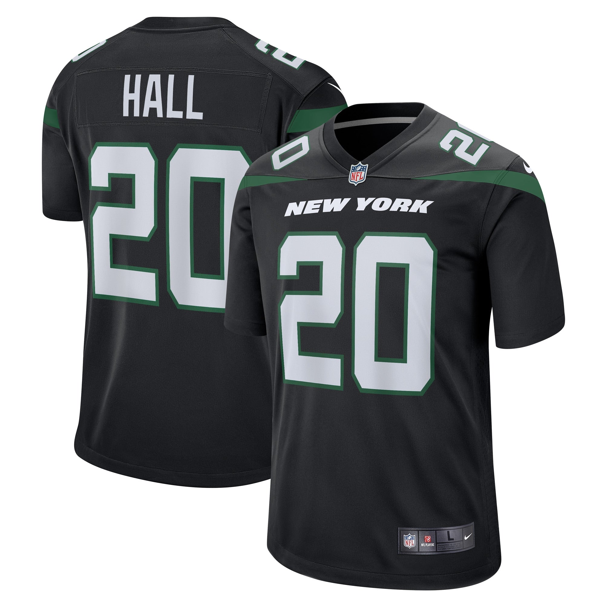 Breece Hall New York Jets Nike Alternate Game Player Jersey   Stealth Black