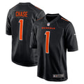 Men s Nike Ja Marr Chase Black Cincinnati Bengals Game Fashion Jersey