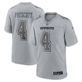 Men s Nike Dak Prescott Gray Dallas Cowboys Atmosphere Fashion Game Jersey