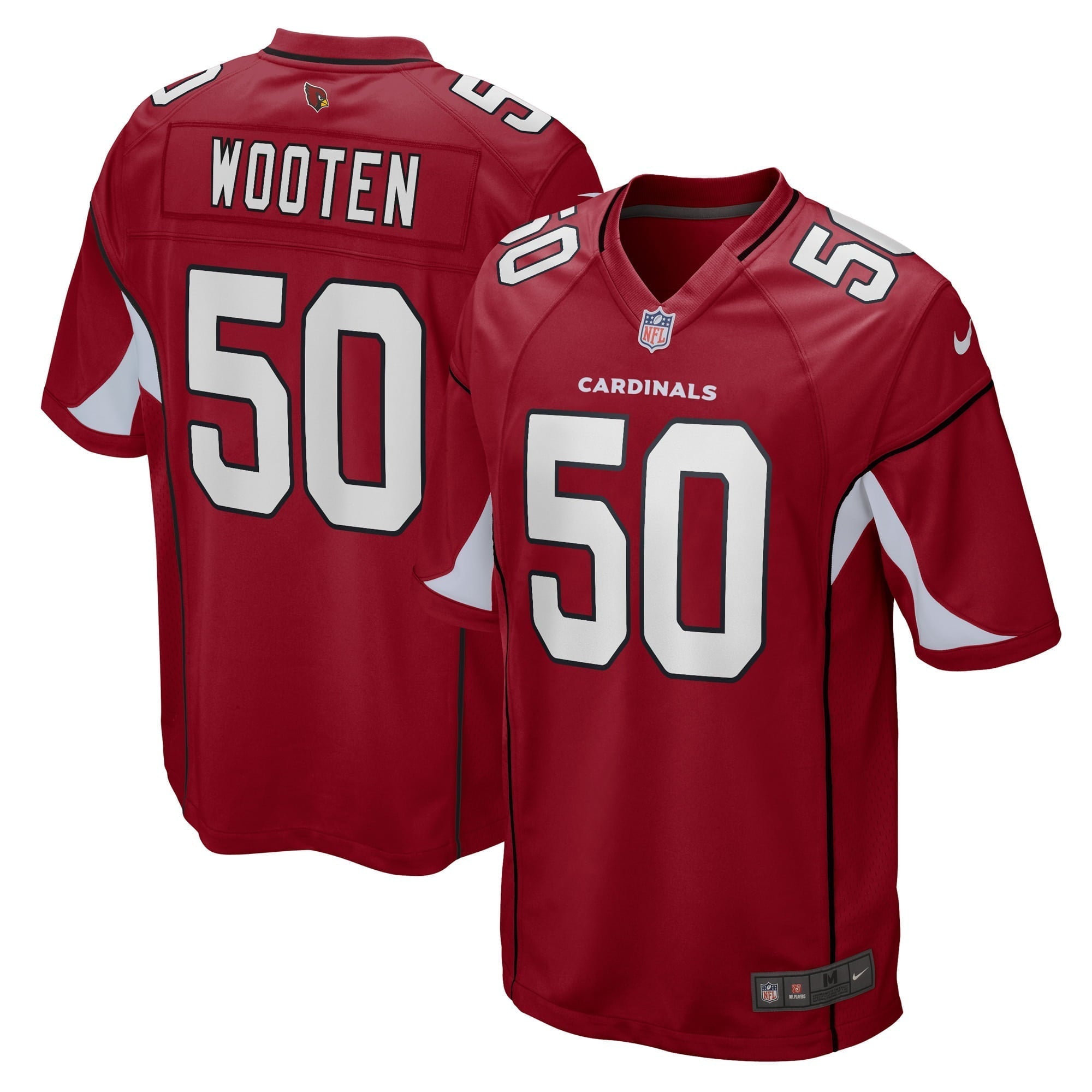 Men s Nike Chandler Wooten Cardinal Arizona Cardinals Game Player Jersey
