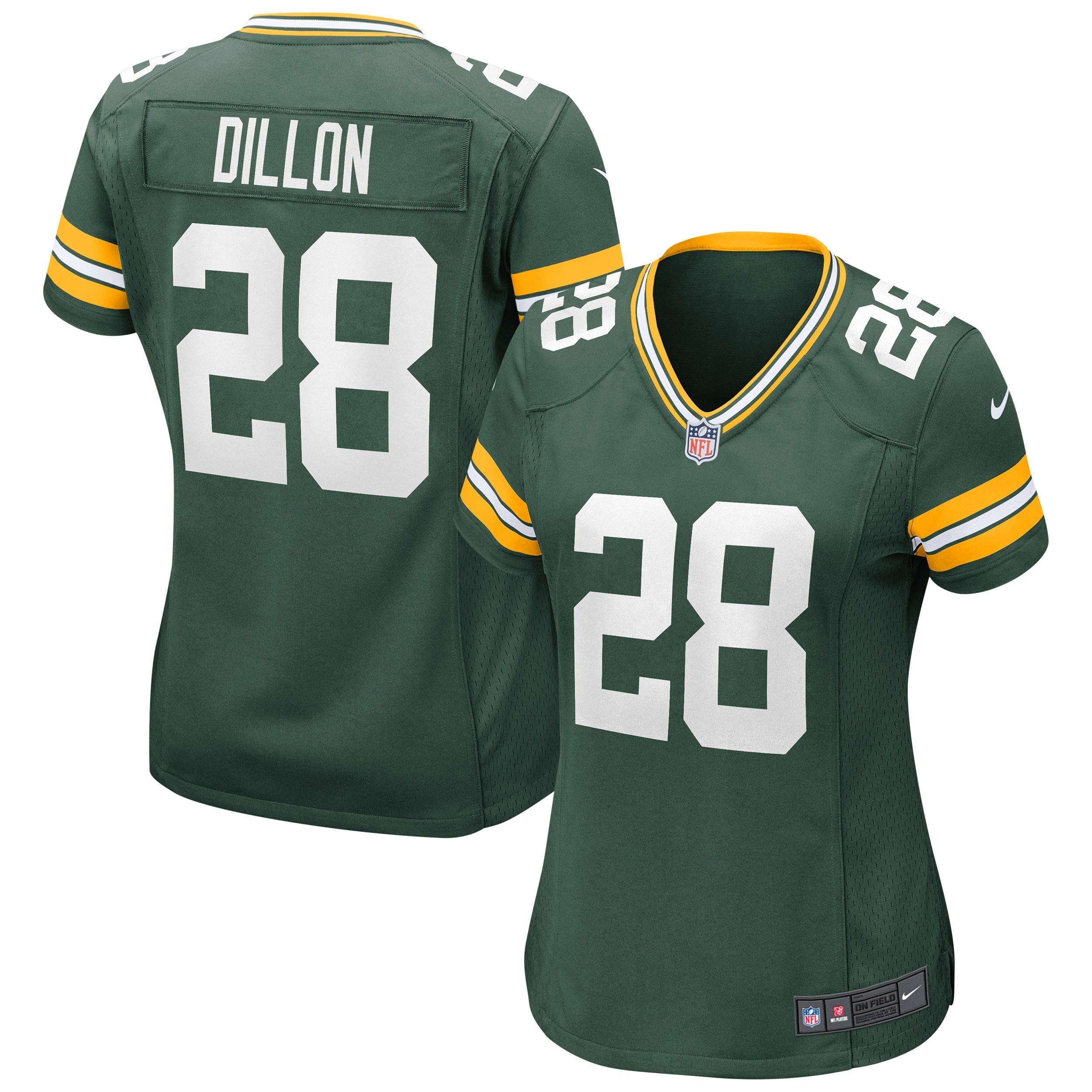 Women s Nike AJ Dillon Green Green Bay Packers Game Jersey