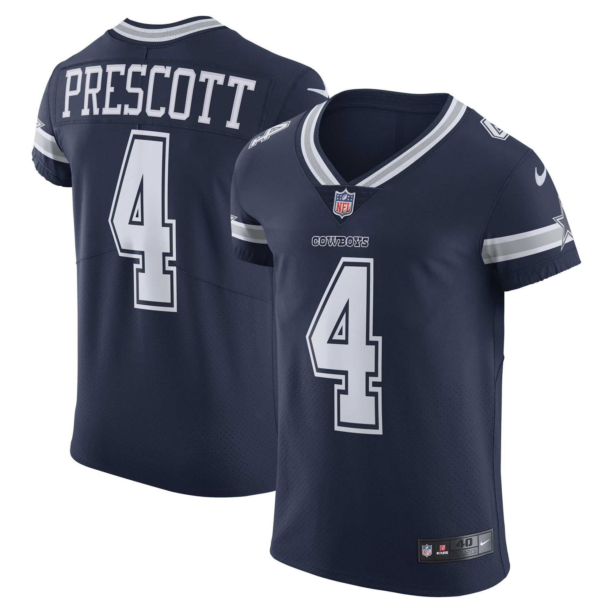 Men s Nike Dak Prescott Navy Dallas Cowboys Vapor Elite Player Team Jersey