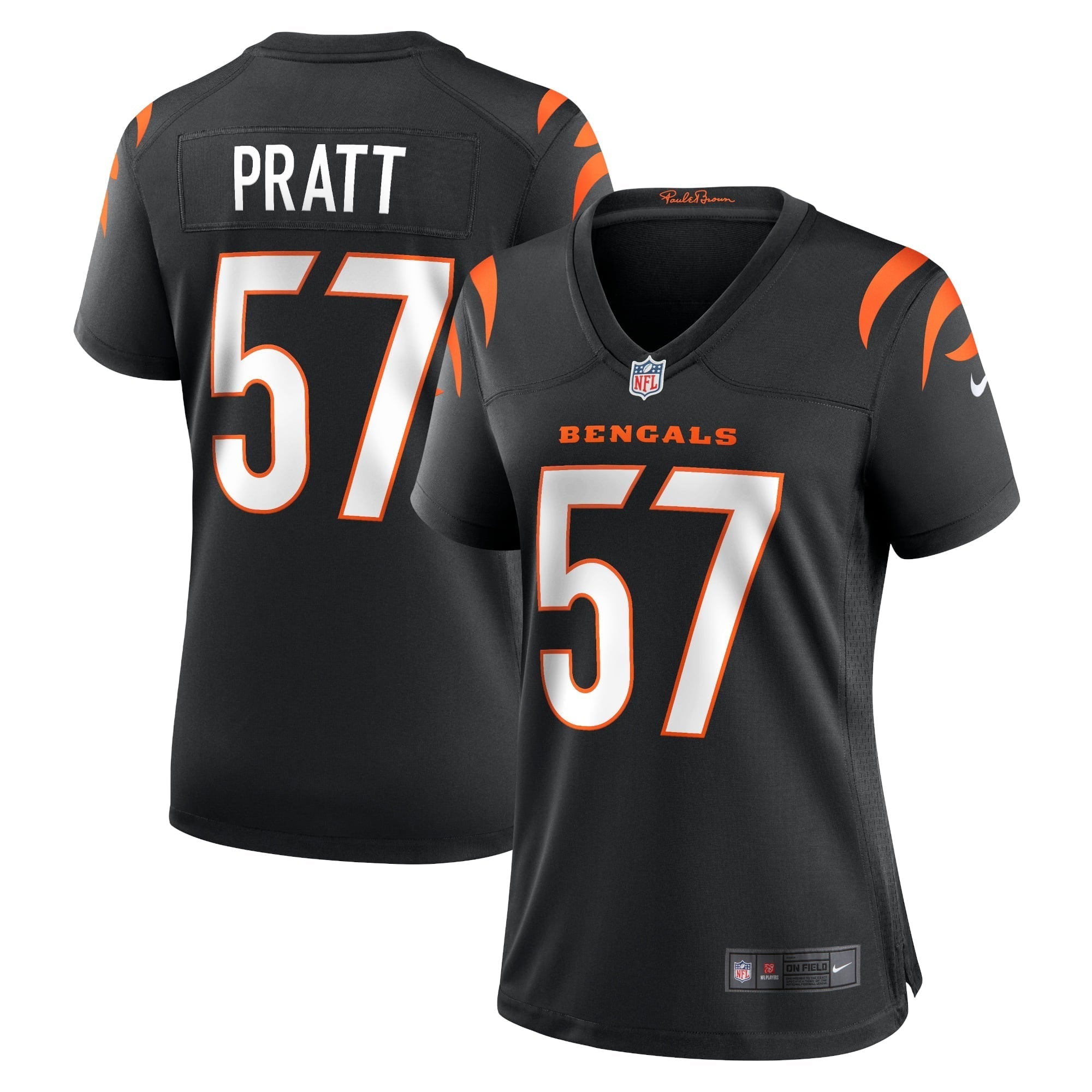 Women s Nike Germaine Pratt Black Cincinnati Bengals Game Jersey