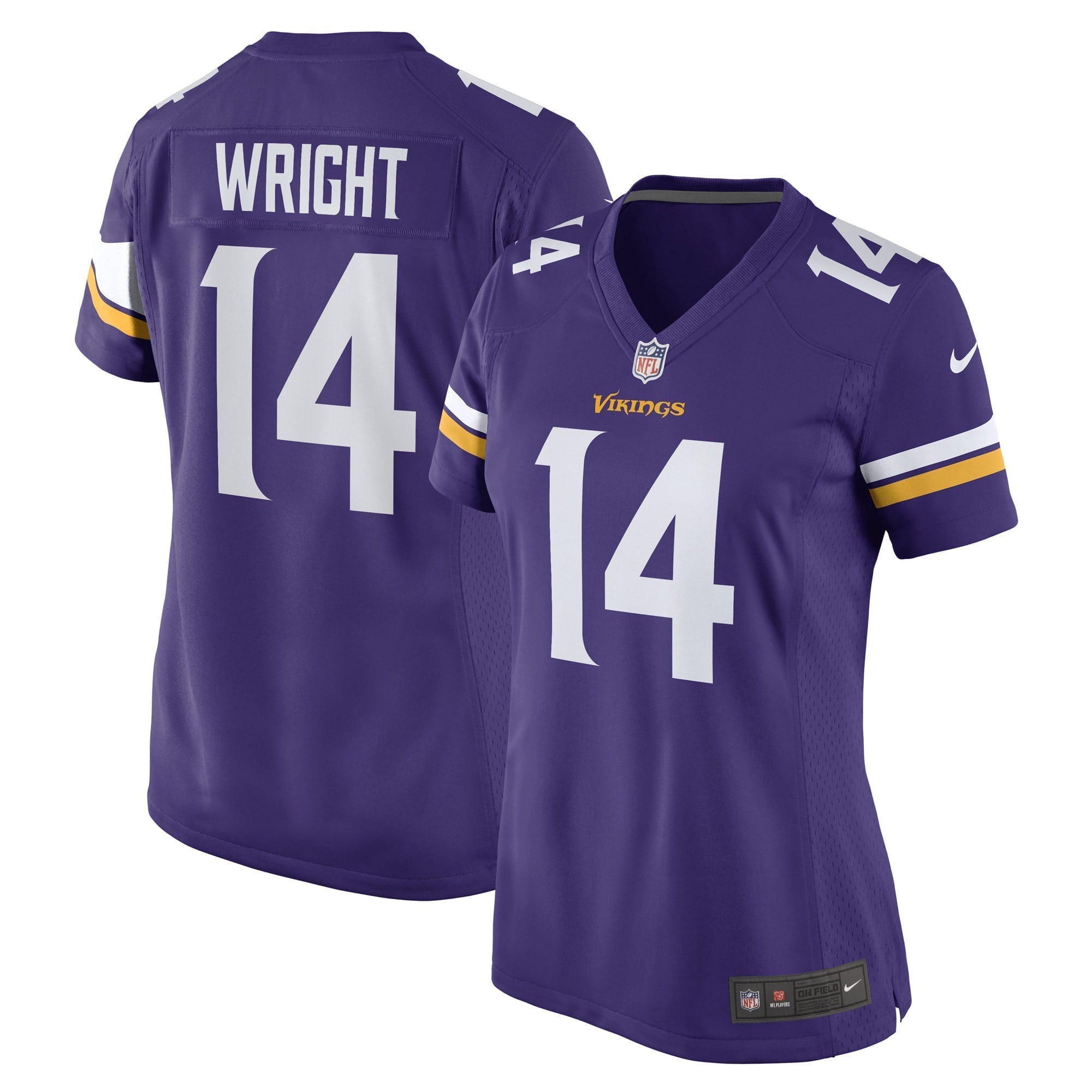 Women s Nike Ryan Wright Purple Minnesota Vikings Game Player Jersey