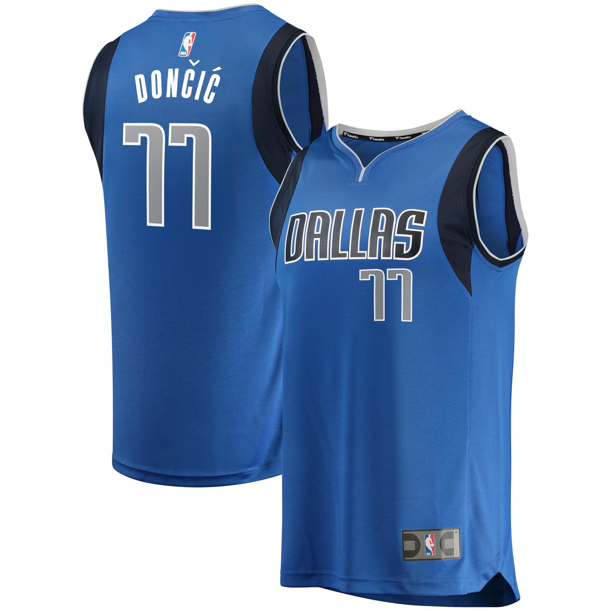 Youth Fanatics Branded Luka Don-i- Blue Dallas Mavericks Fast Break Replica Jersey - Icon Edition