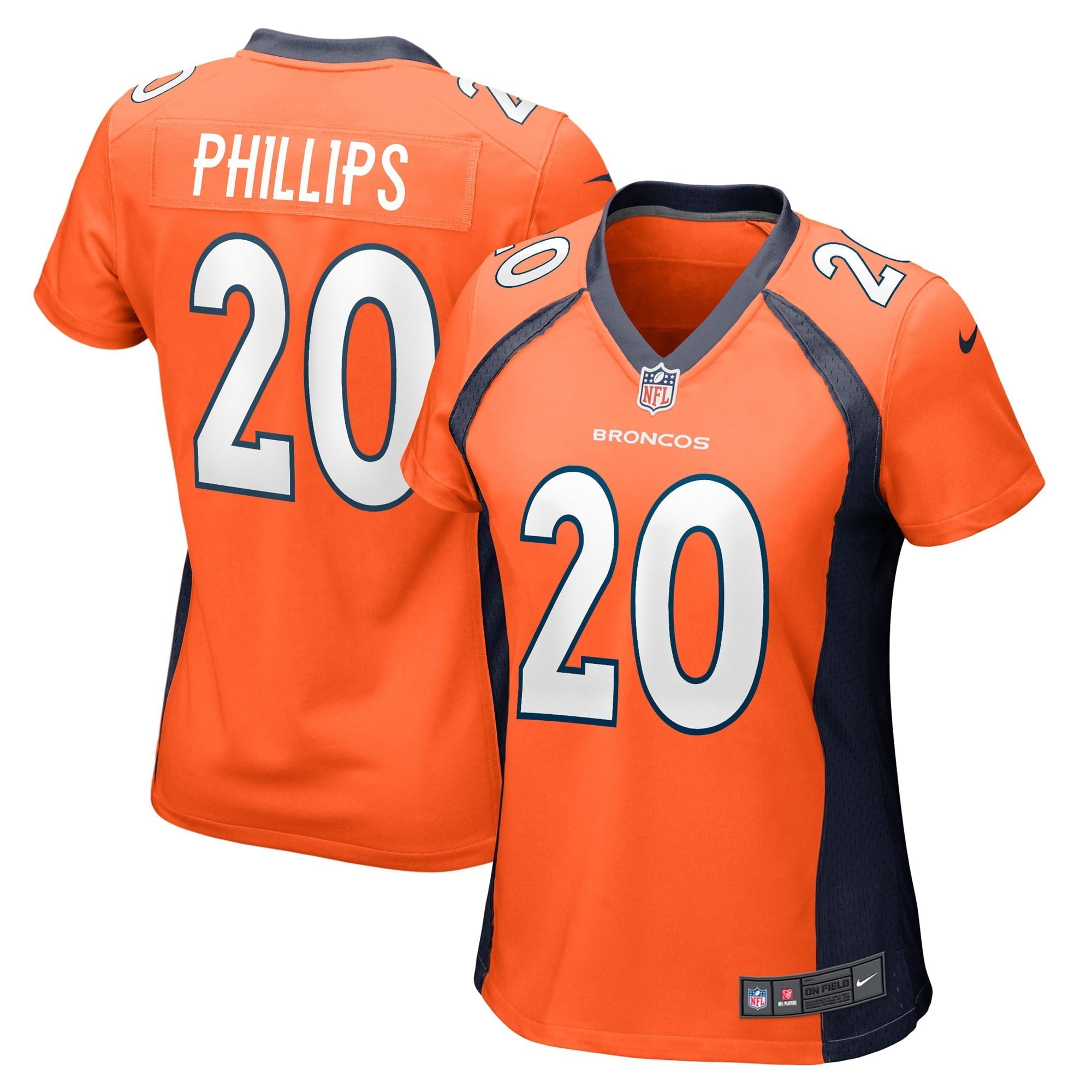 Women s Nike Darius Phillips Orange Denver Broncos Game Player Jersey