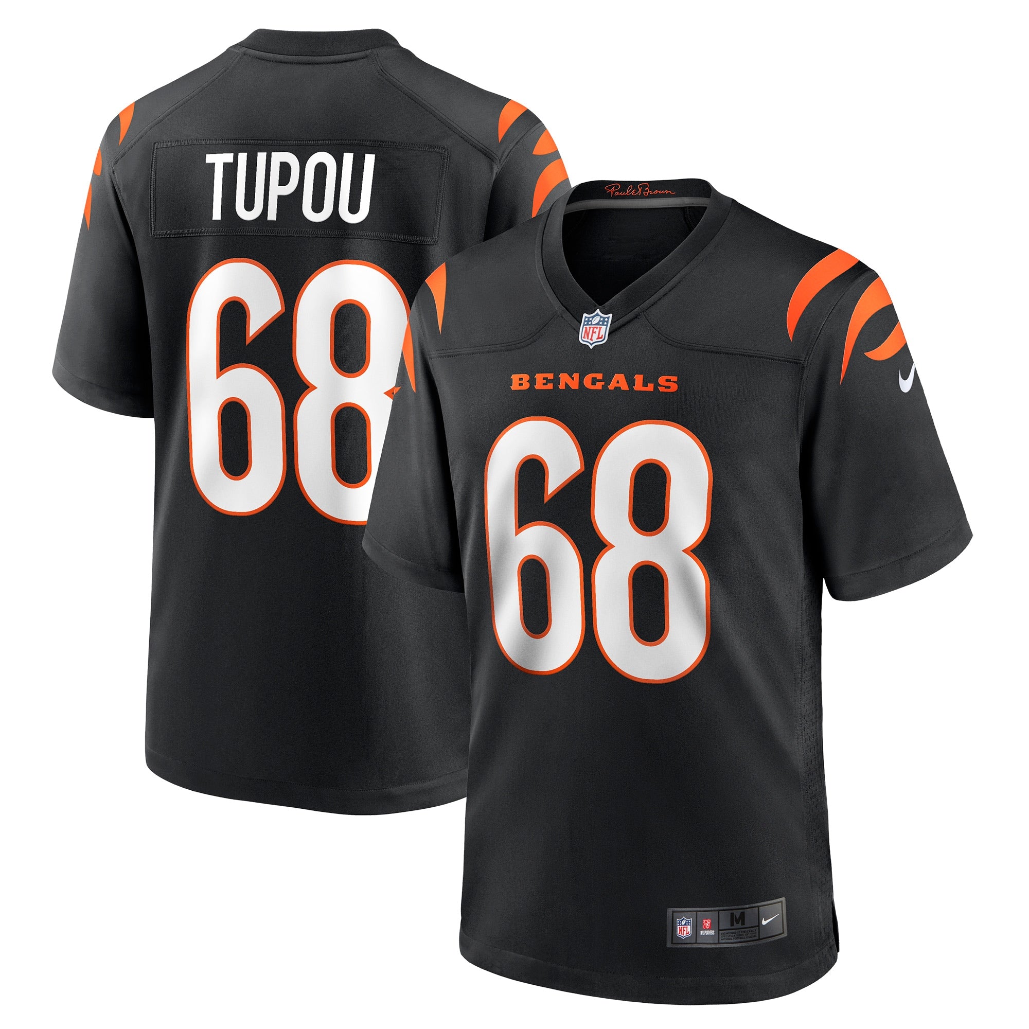 Josh Tupou Cincinnati Bengals Nike Game Player Jersey   Black