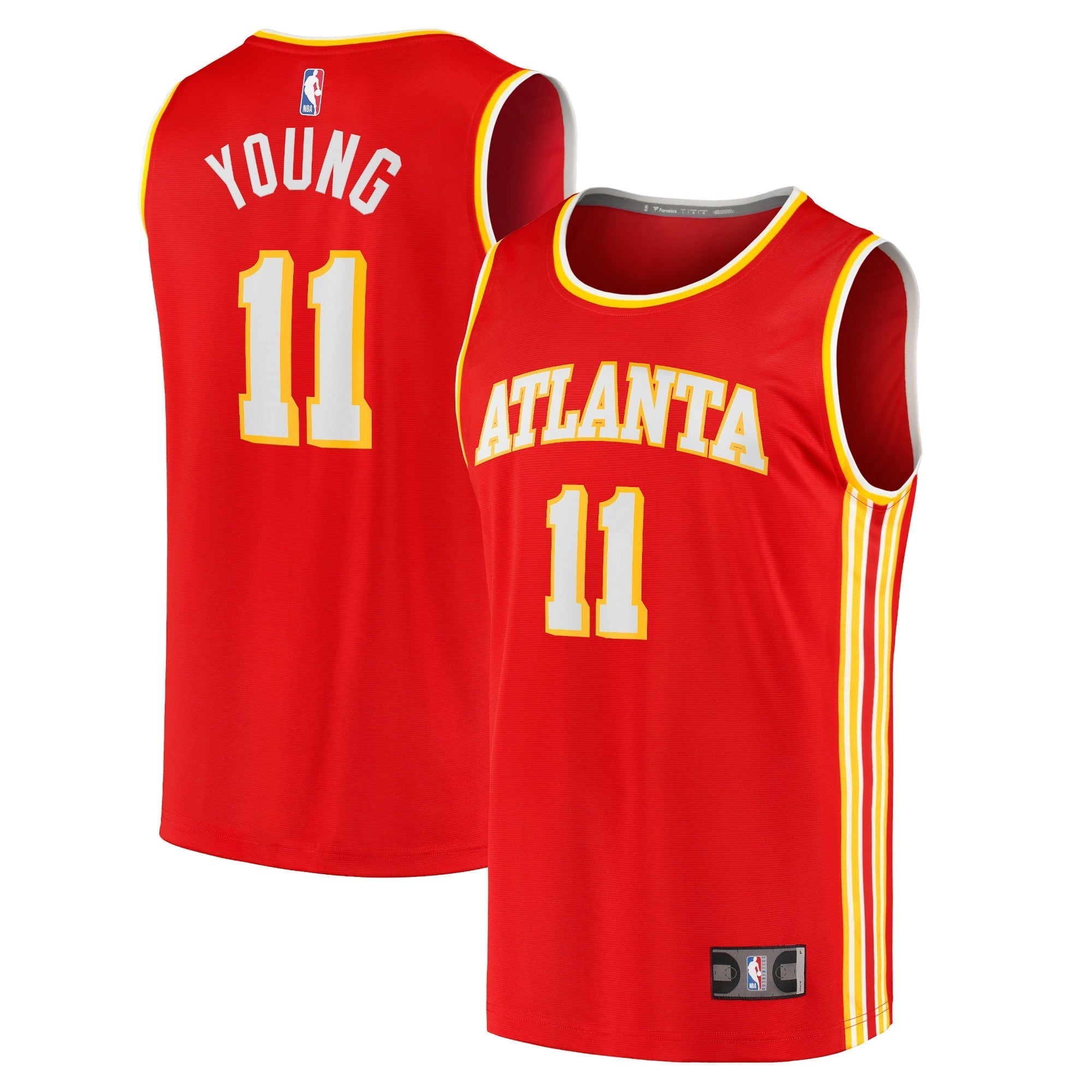 Youth Fanatics Branded Trae Young Red Atlanta Hawks, NBA Jerseys 2020/21 Fast Break Player Jersey - Icon Edition