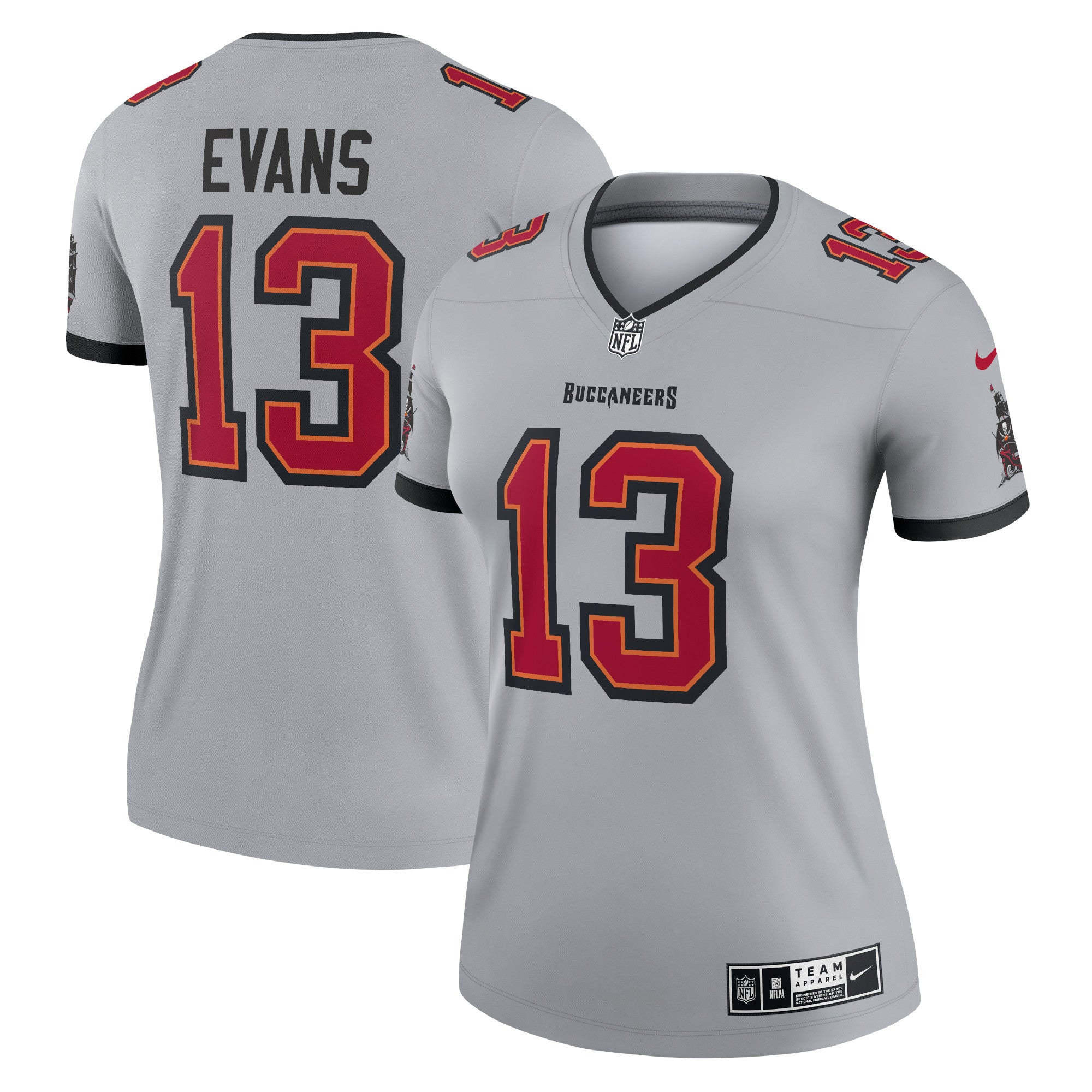 Mike Evans Tampa Bay Buccaneers Nike Women s Inverted Legend Jersey   Gray