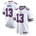 Men s Nike Gabe Davis White Buffalo Bills Game Player Jersey
